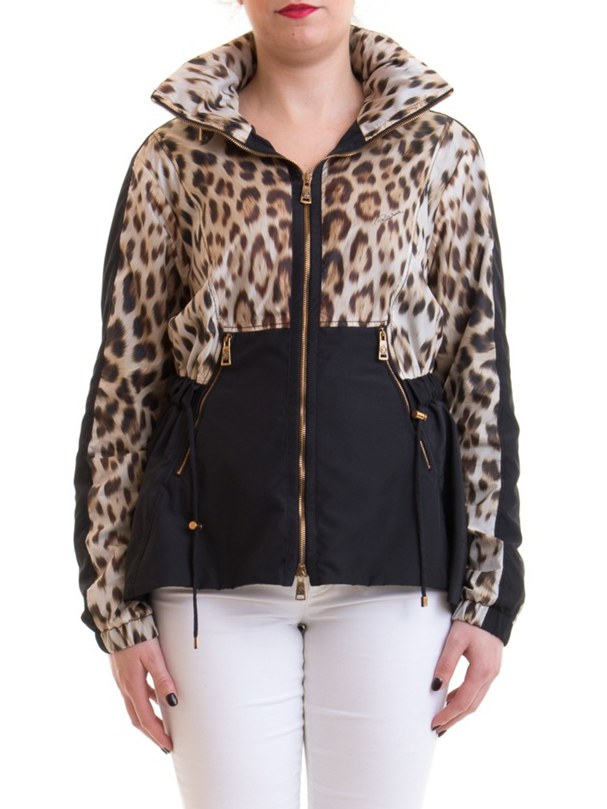 Casual jackets Roberto Cavalli - Leopard printed windbreaker