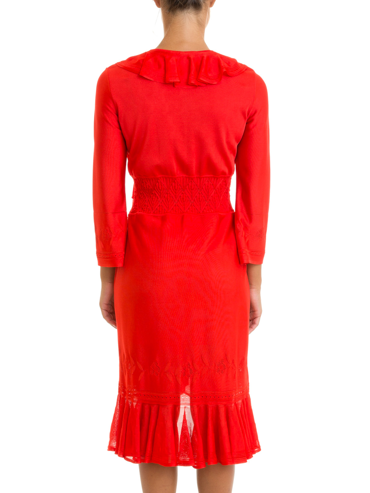 pointelle knit long dress Plus Size Zig Zag Pointelle Maxi Dress, Peacoat, 22/24