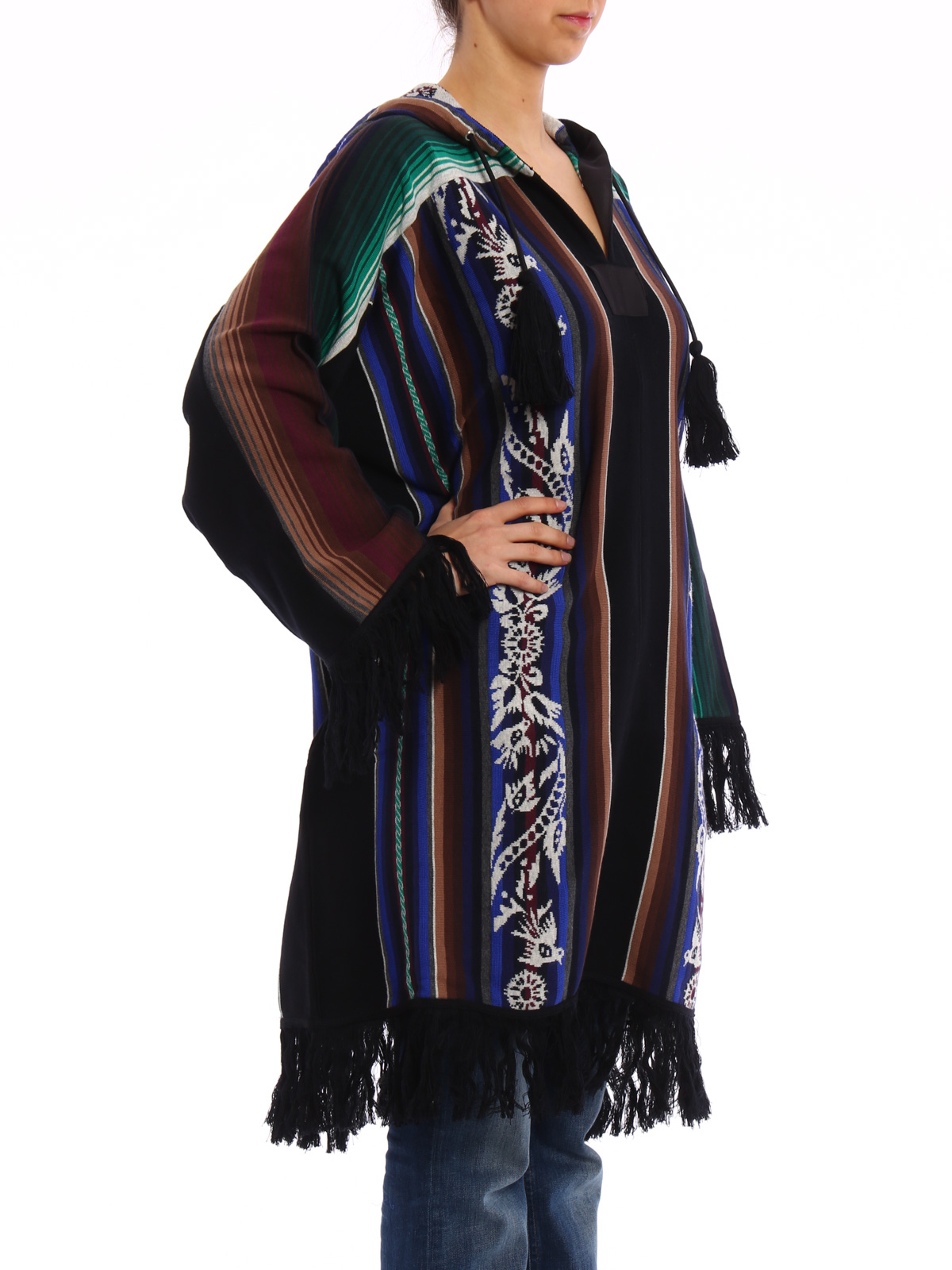 sachin and babi light blue dress Vintage Heavily Embroidered Poncho Top Selected by Personal Choice