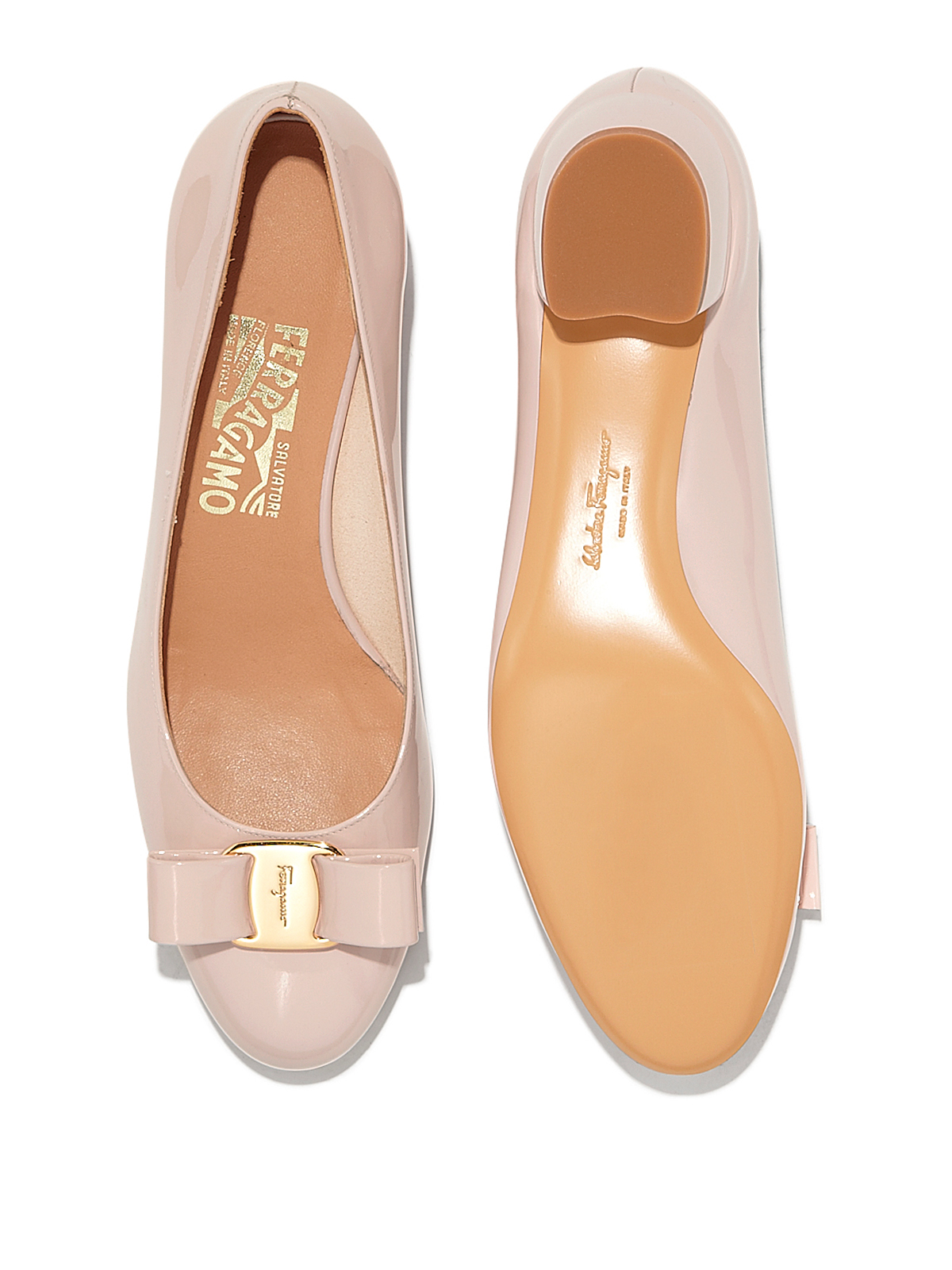 Ferragamo Vara mid heel pump - Light Pink - Women|01B221601023