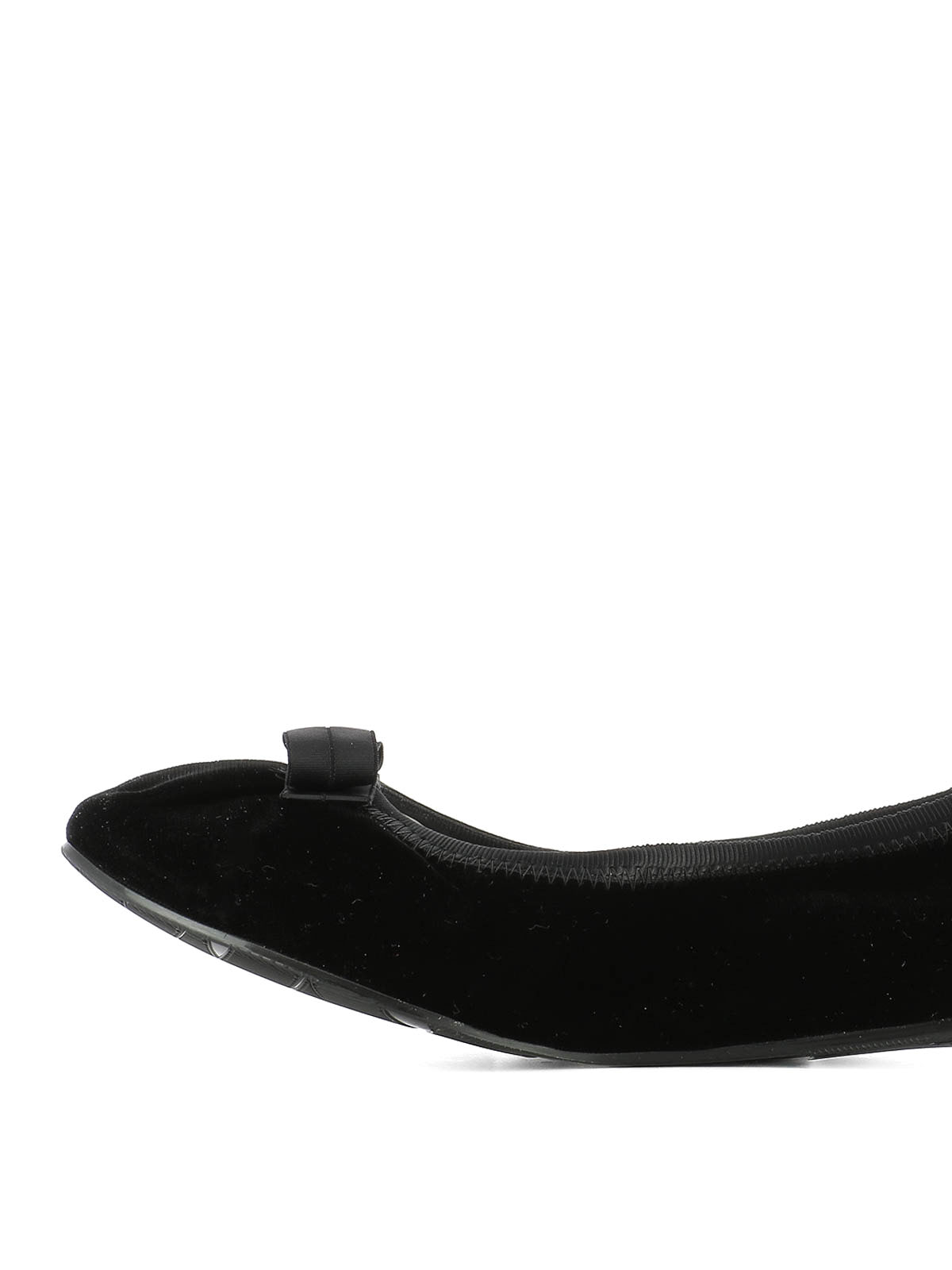 Flat shoes Salvatore Ferragamo My Joy black velvet flats