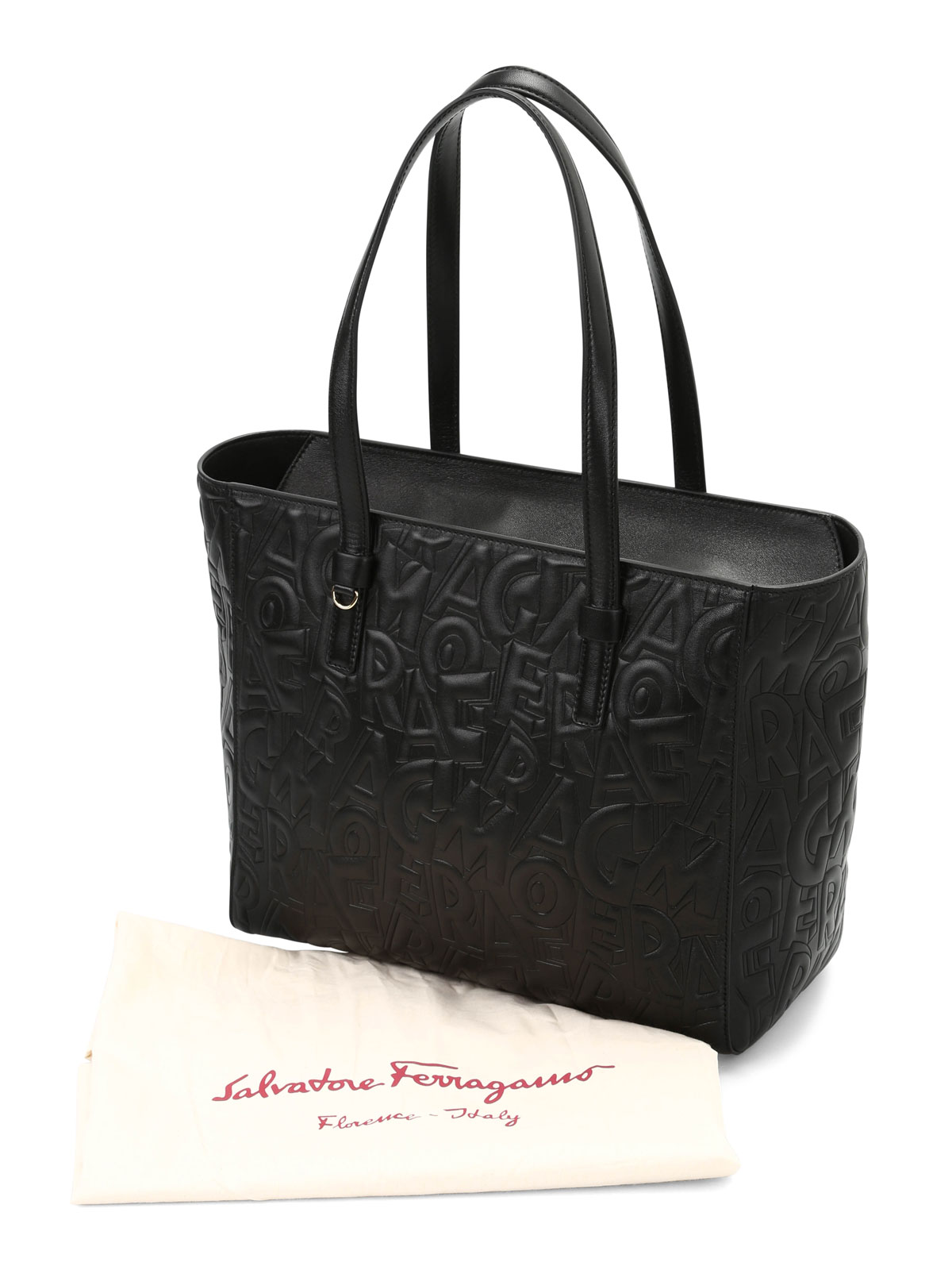 Totes bags Salvatore Ferragamo - Bonnie embossed leather tote