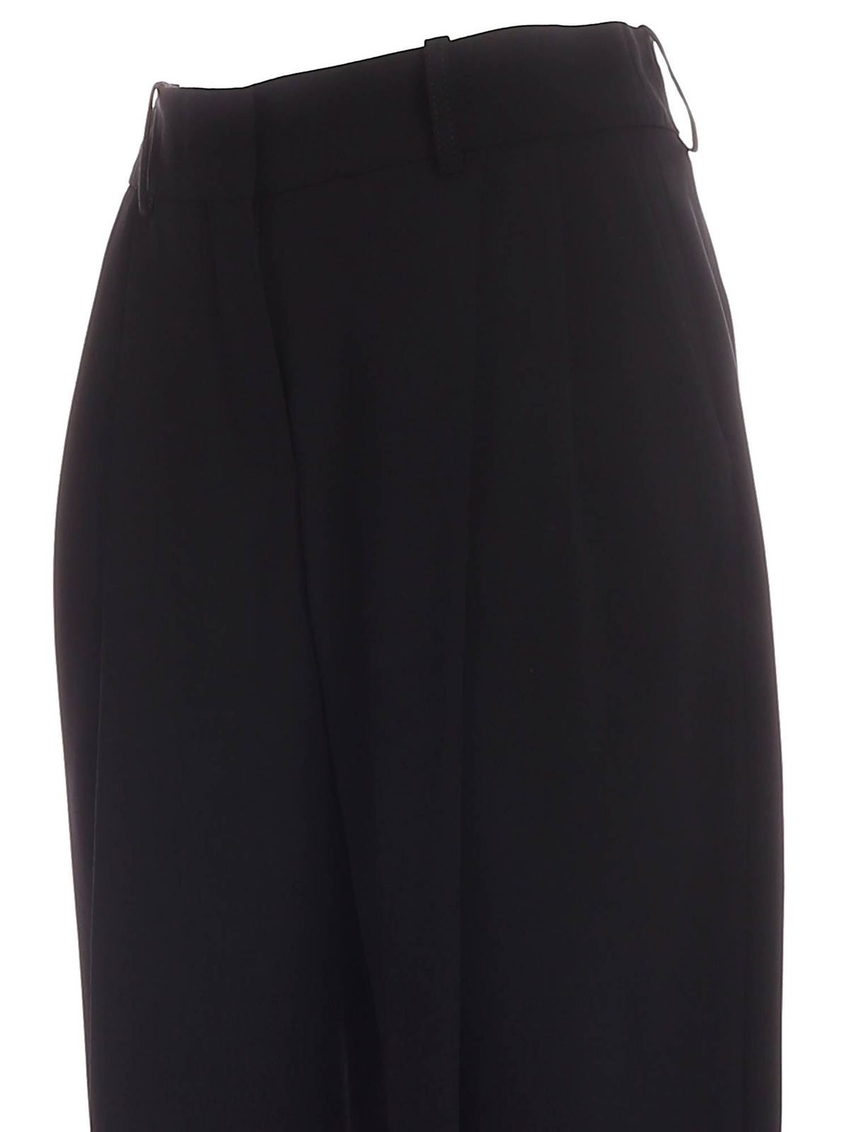 Shop See By Chloé Wide Leg Pants In Black In Negro