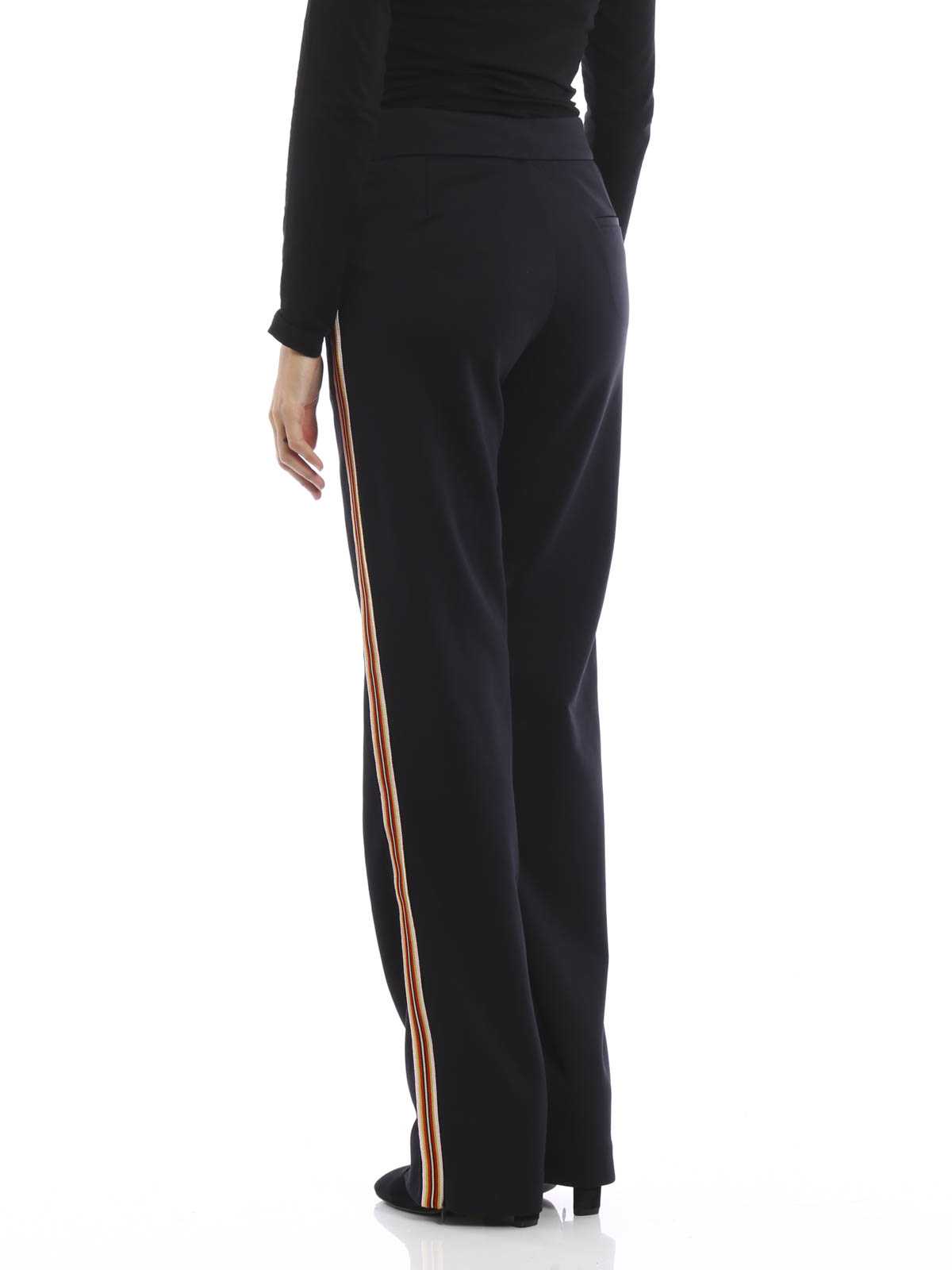 See by Chloé Side striped jersey pants - Black