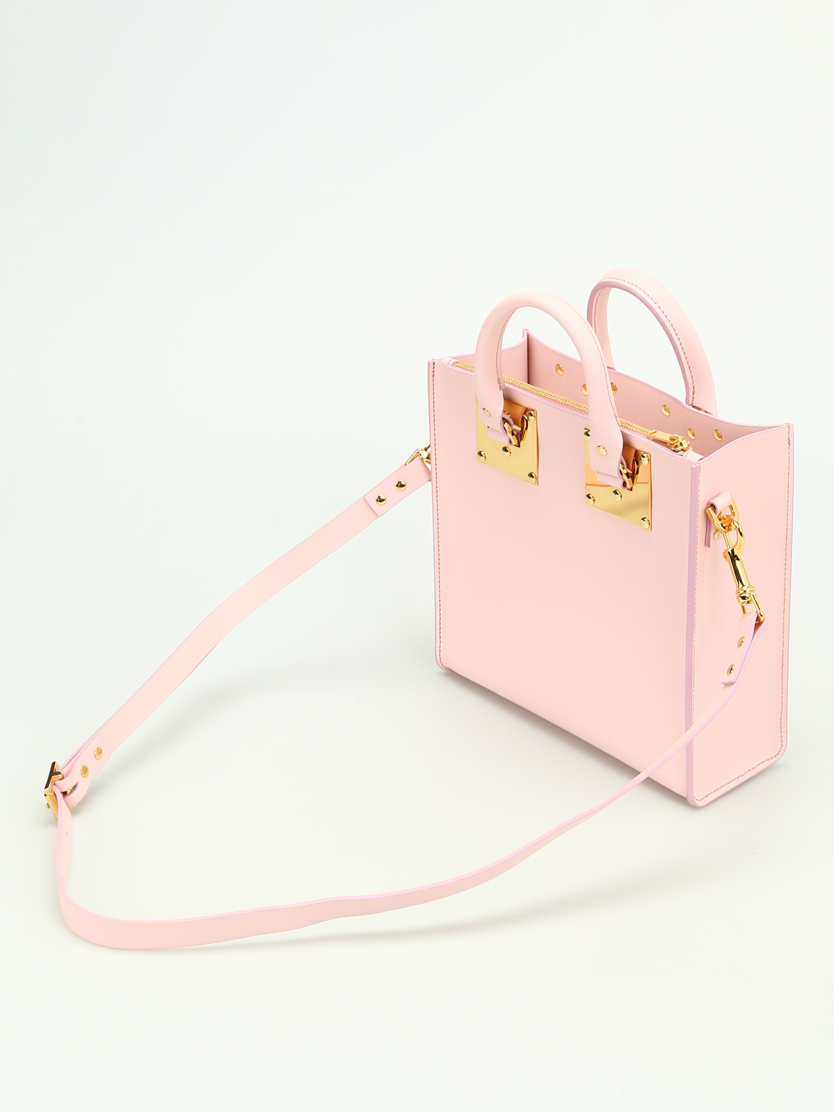 Sophie Hulme トートバッグ - Square Albion|BG151LEPASTELPINK
