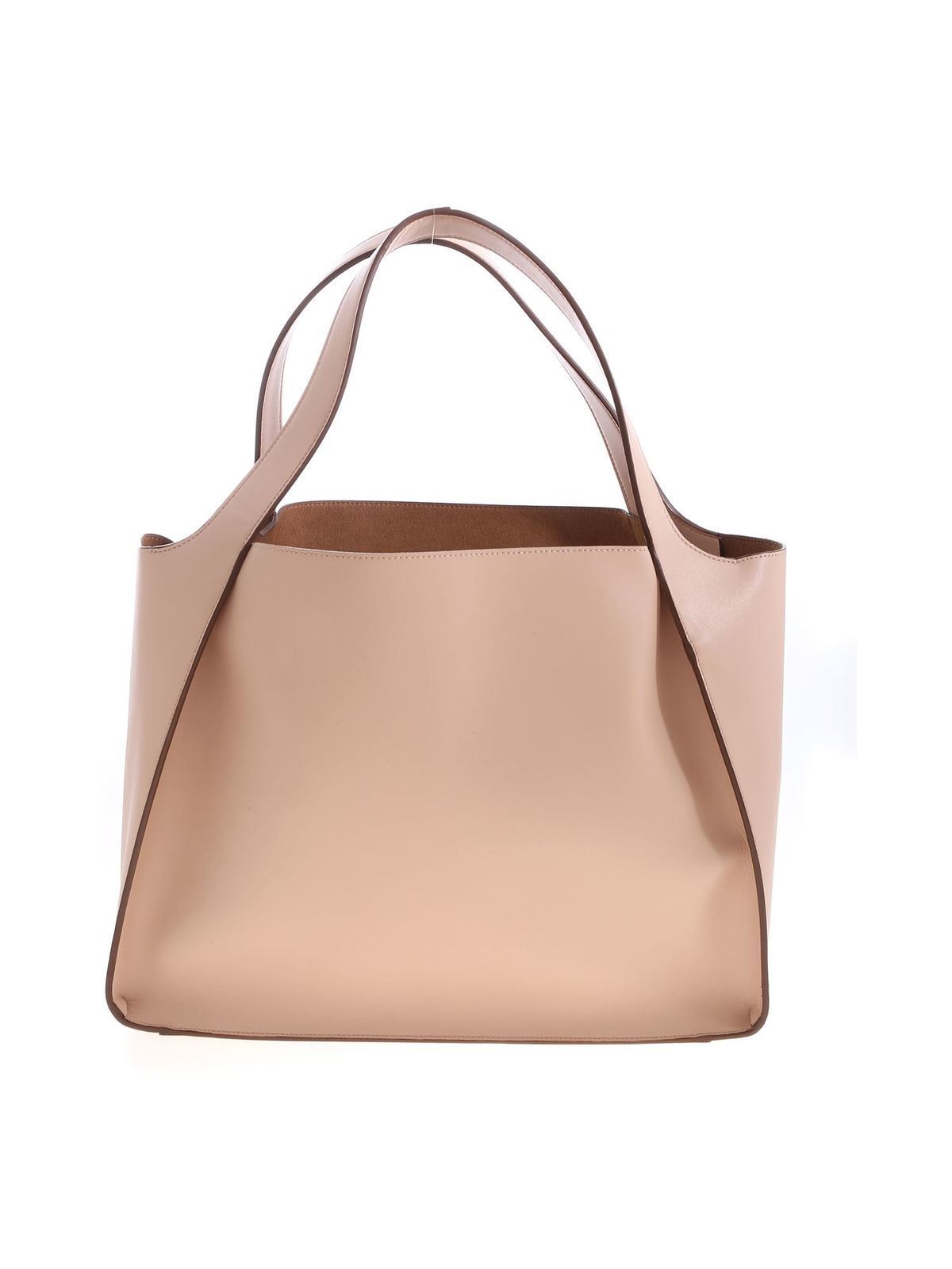 Shop Stella Mccartney Stella Logo Tote Bag In Pink And Brown In Rosado