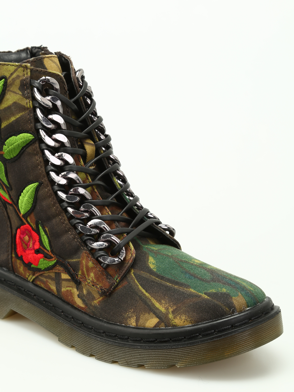 boots Steve Madden - Punkster embroidered combat boots - PUNKSTERCAMOMULTI