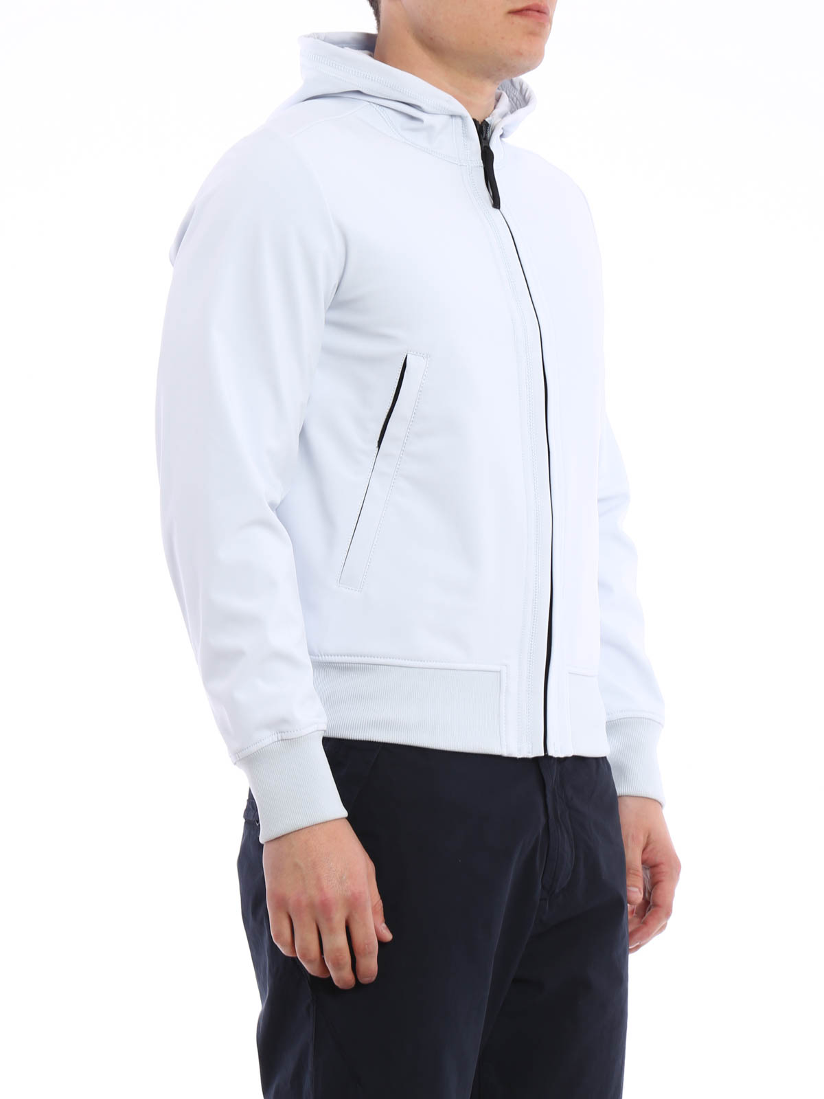 Stone Island Light Soft Shell – R hooded jacket|641543027V006