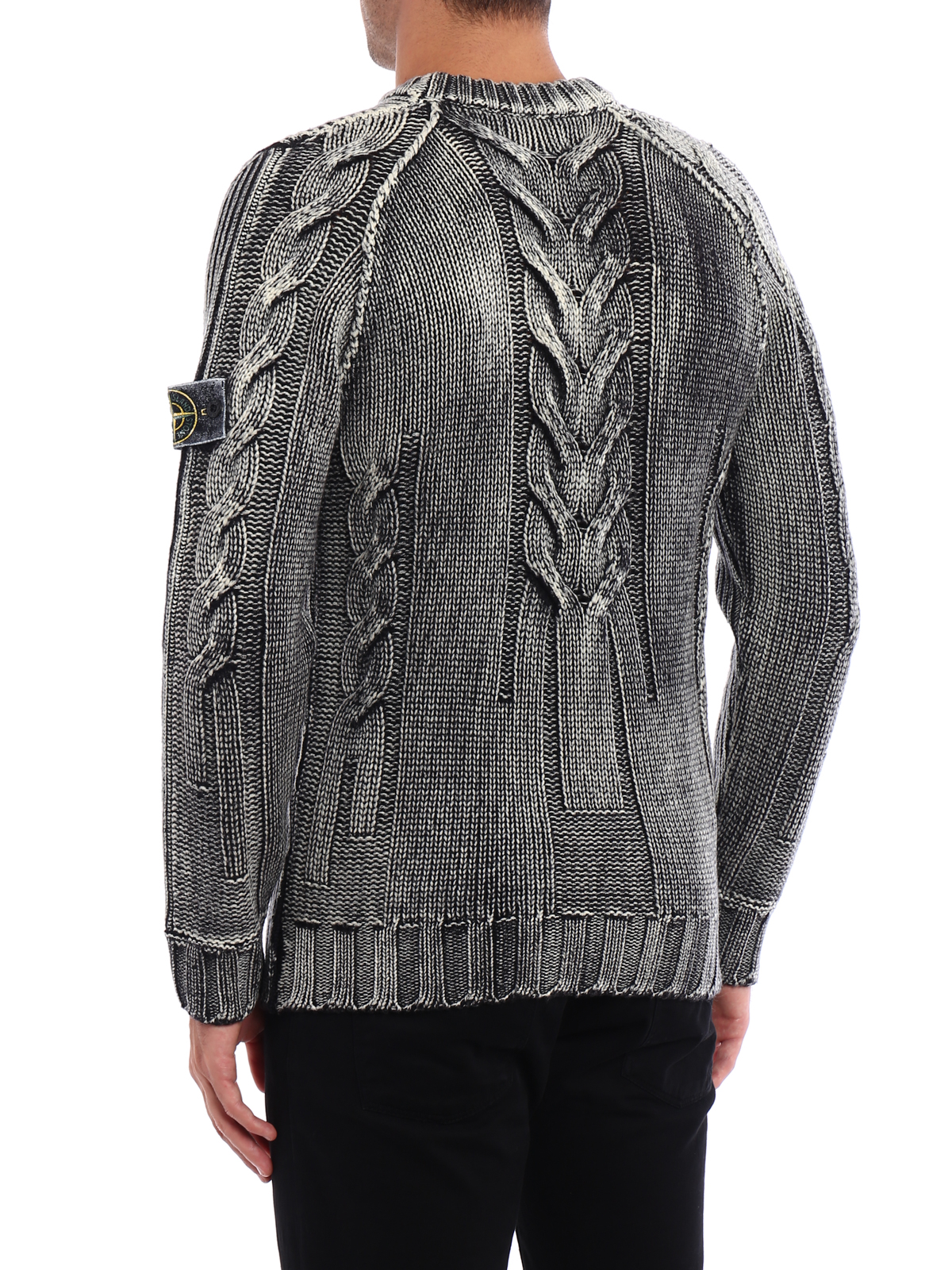 Stone Island Garment dyed wool jumper - Black | 6715513D6V0029