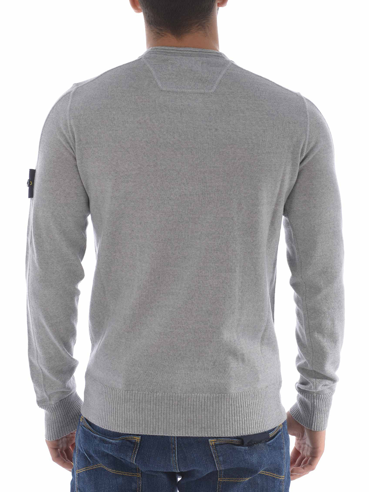 Light grey clearance stone island jumper