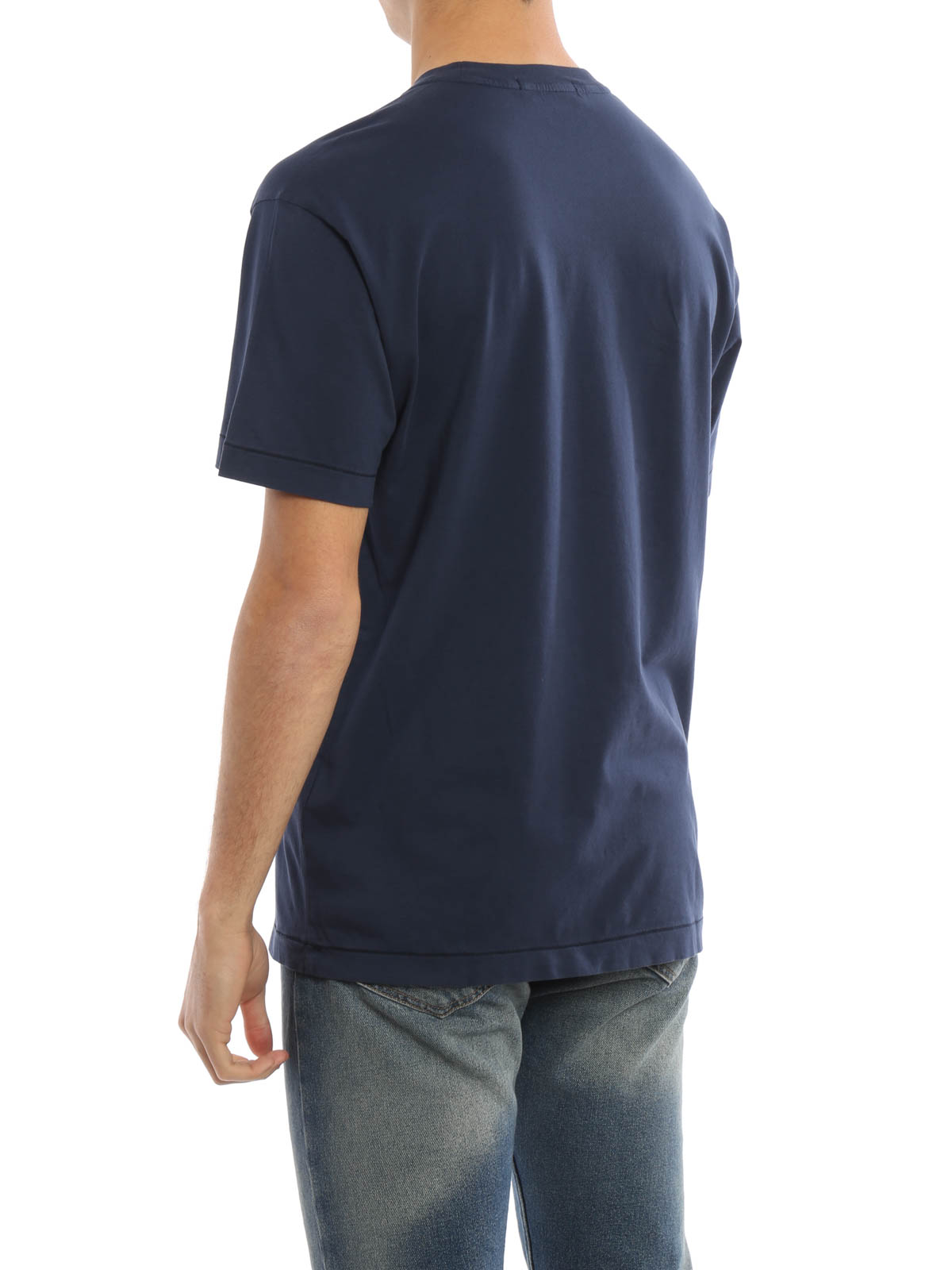 Stone Island Tシャツ メンズ - ダークブルー|661524141V0028