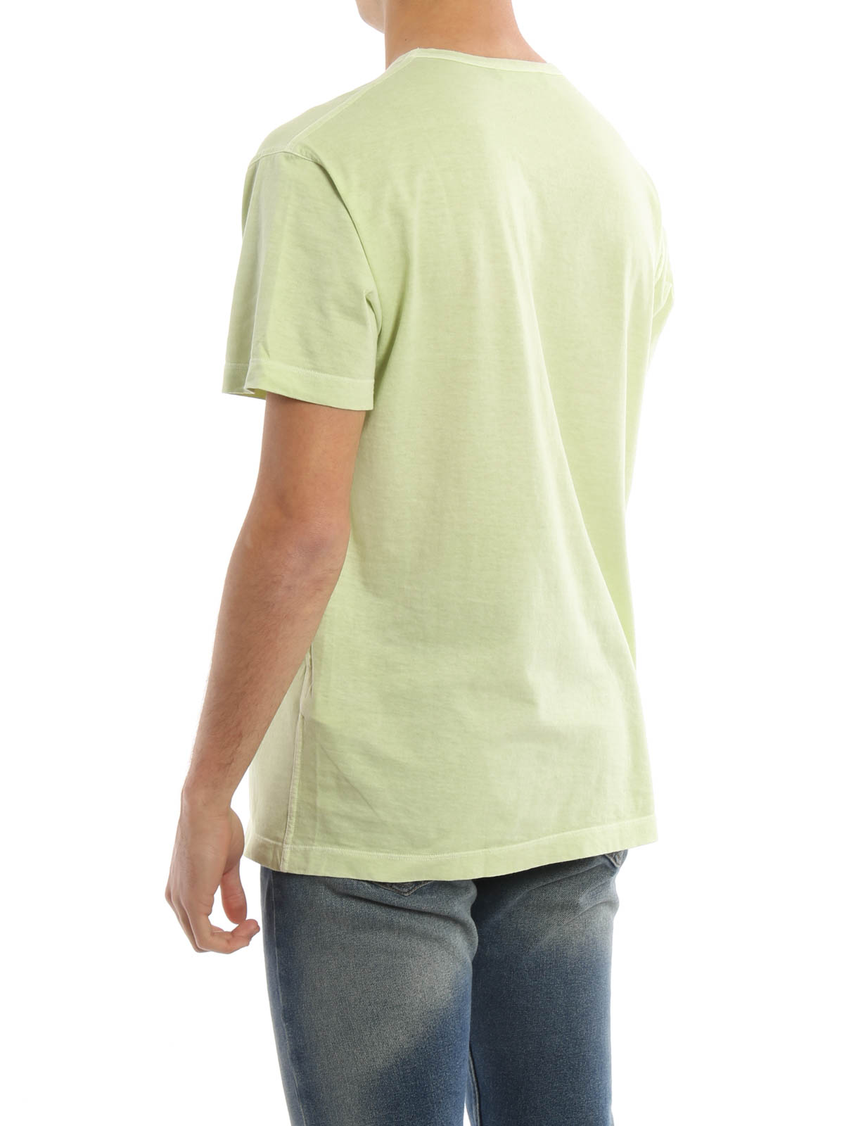 T shirts Stone Island T Shirt Vert Clair Pour Homme 661522357V0151