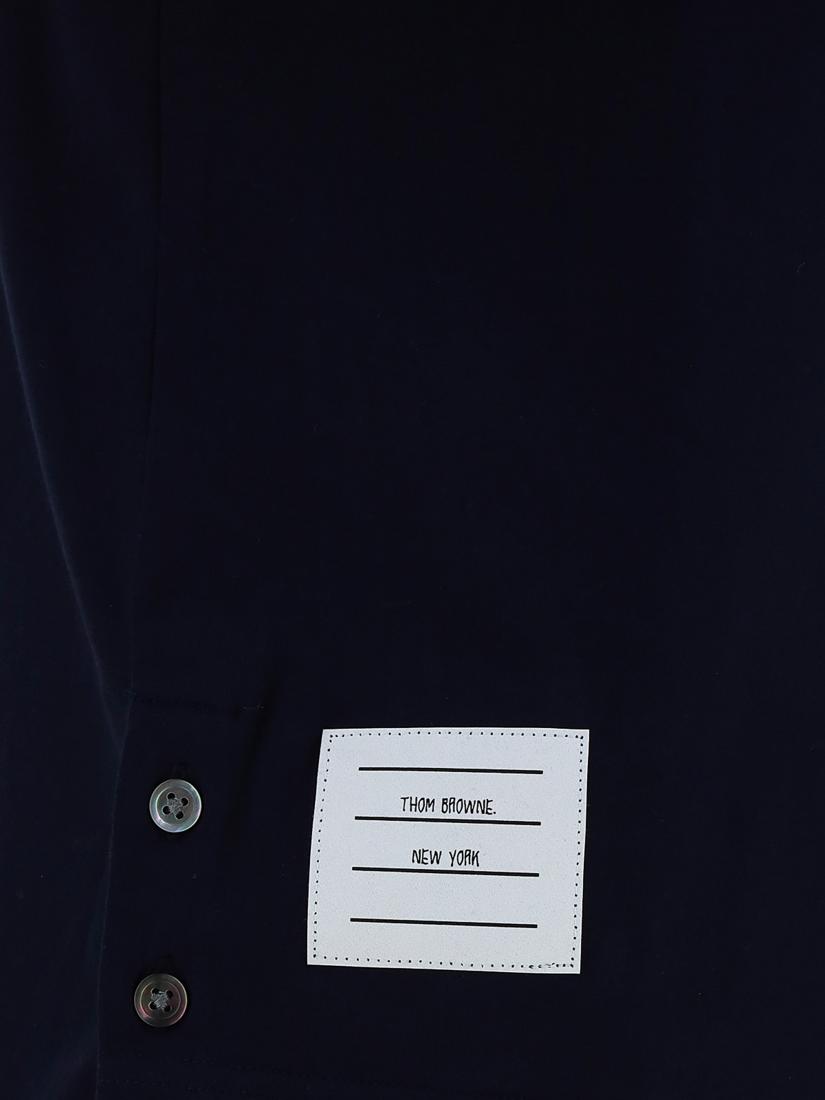 Shop Thom Browne Cotton T-shirt In Azul Oscuro