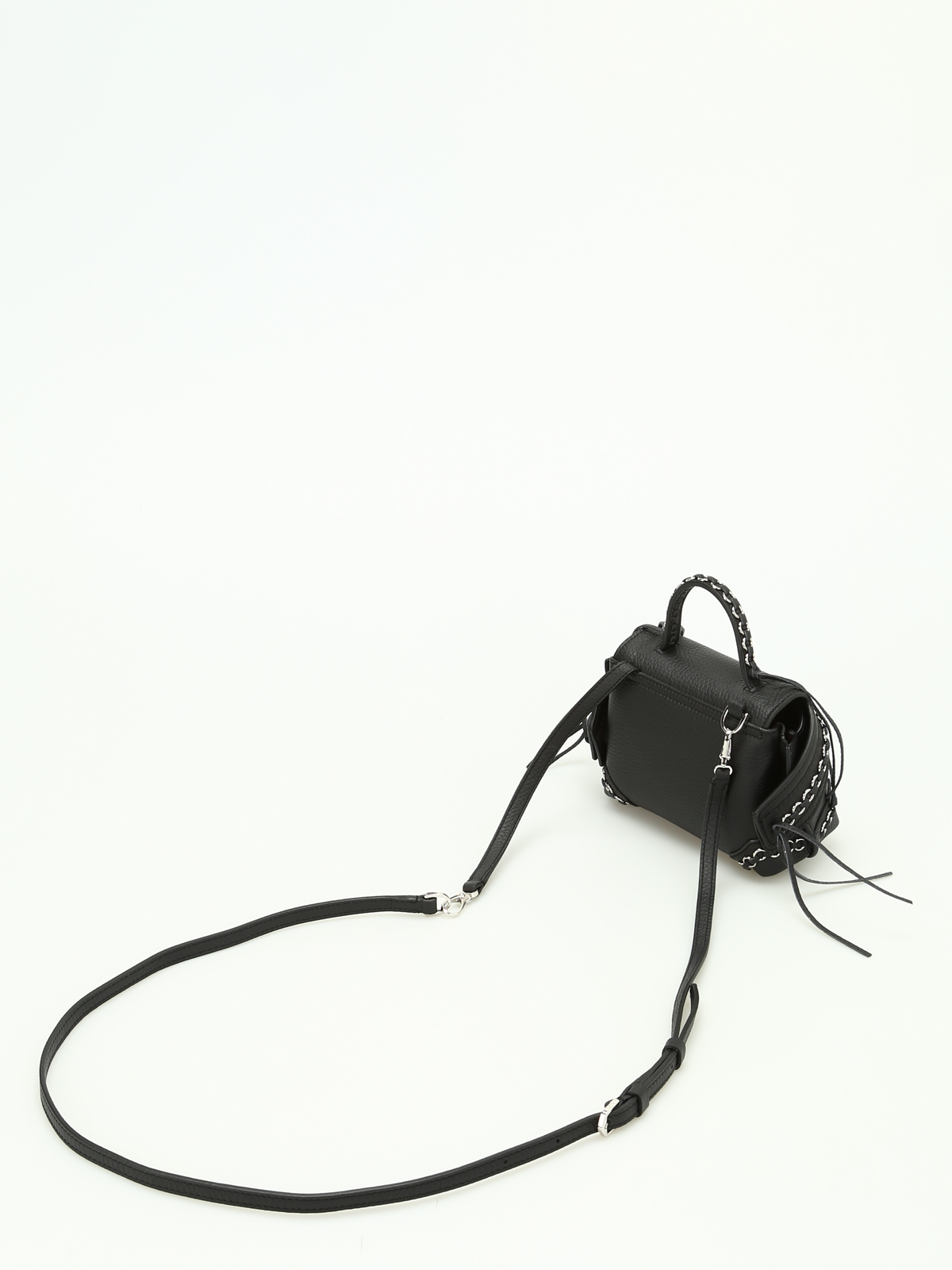 Clutches Tod's - Wave Bag Charm leather clutch - XAWAMROG200RLXB999