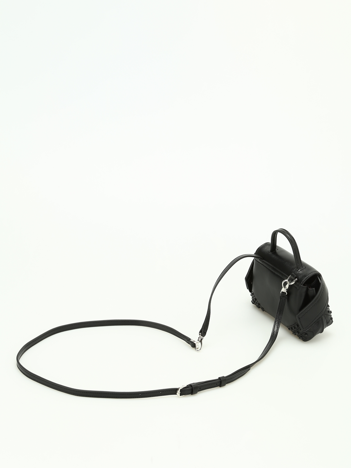 Clutches Tod's - Wave Bag Charm leather clutch - XAWAMROG200RLXB999