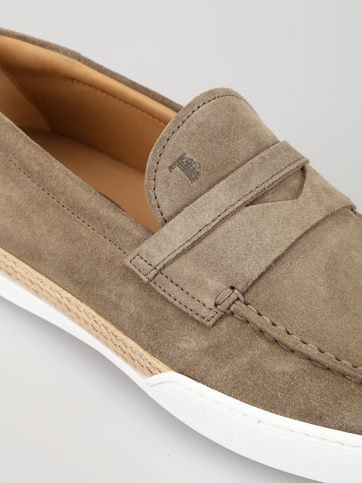 scheuren behandeling nietig Loafers & Slippers Tod's - Suede and rope sporty loafers -  XXM48B0BC30RE0C405
