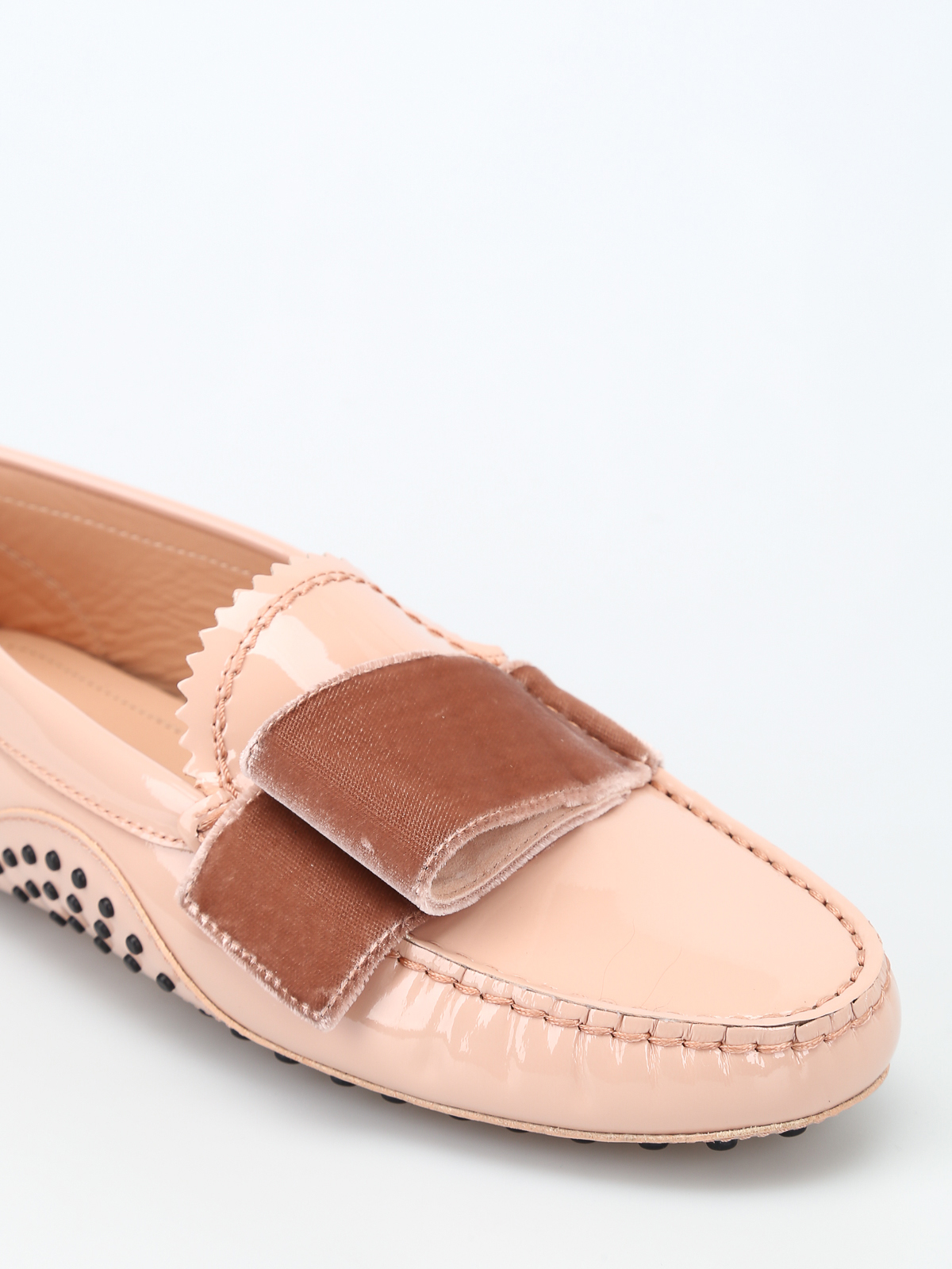 Tod's T Factory #1 loafers with velvet bow | XXW00G0BI81L64M030