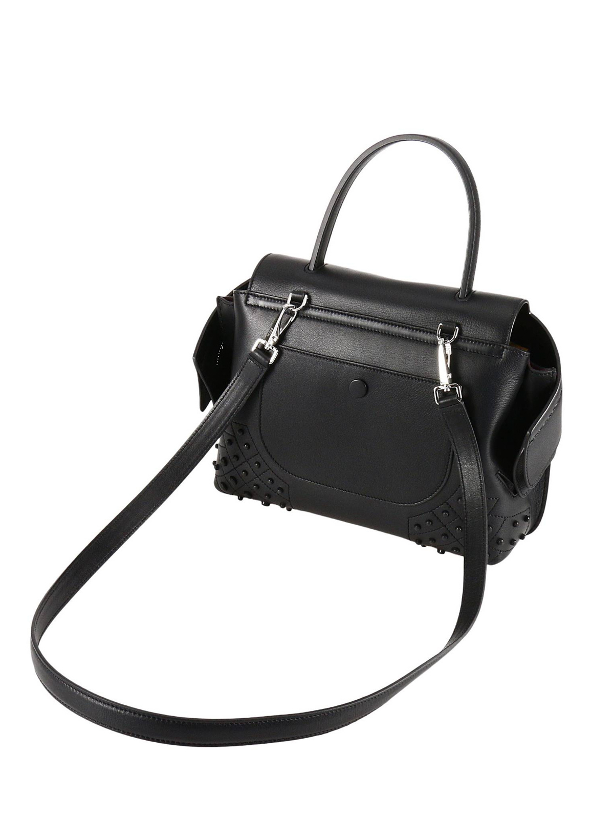 Tod's Wave mini shoulder black bag - Black|XBWAMRWD101MTIB999