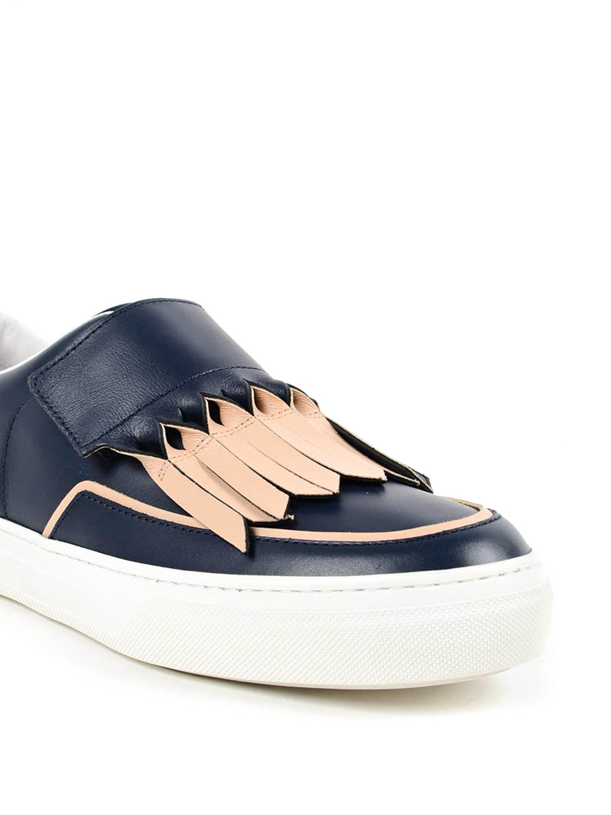 Tod's Frangia Origami leather sneakers|XXW0XK0P370VI80Y70