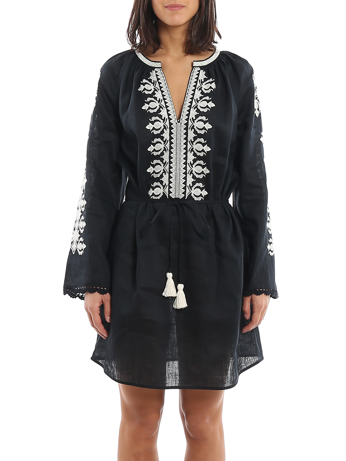 Tory burch discount embroidered linen dress