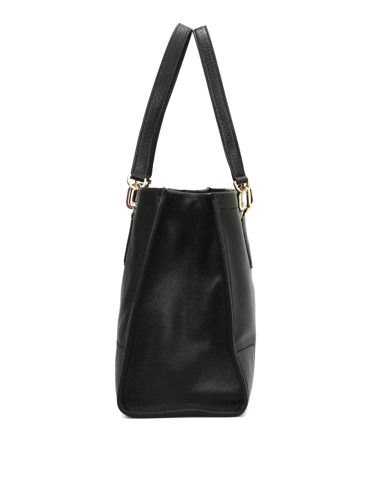 Tory Burch Britten hammered leather tote - Black | 31159878001