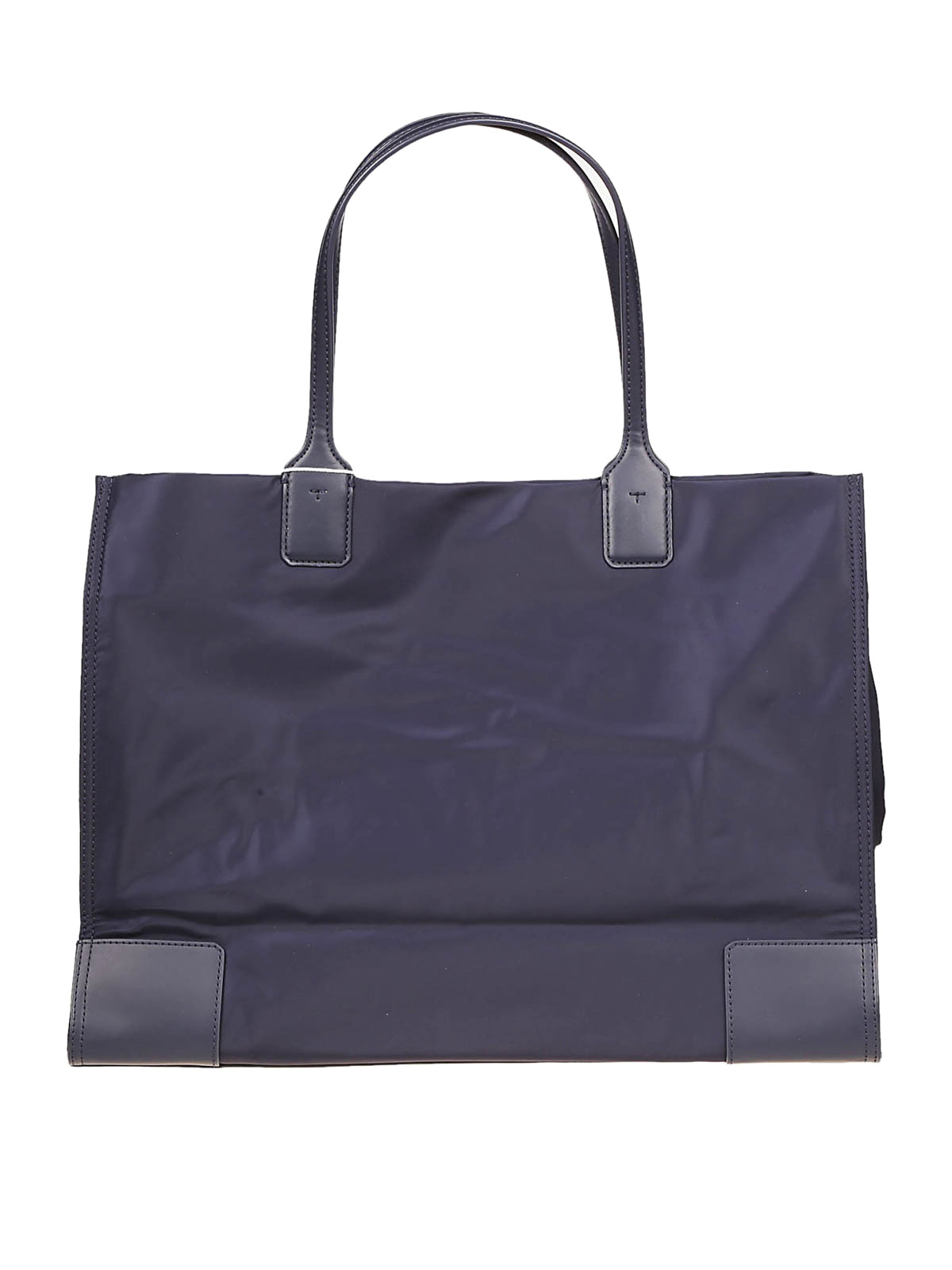 Tory Burch Navy Blue Nylon And Patent Leather Ella Tote Tory Burch