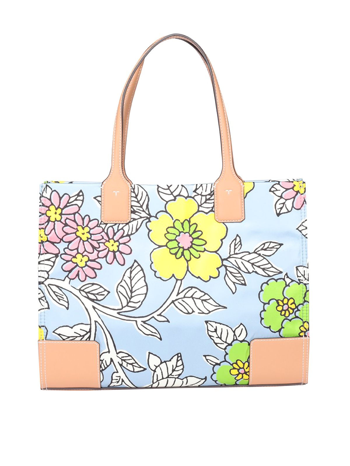 Tory Burch Ella Logo Flower-Print Tote Bag