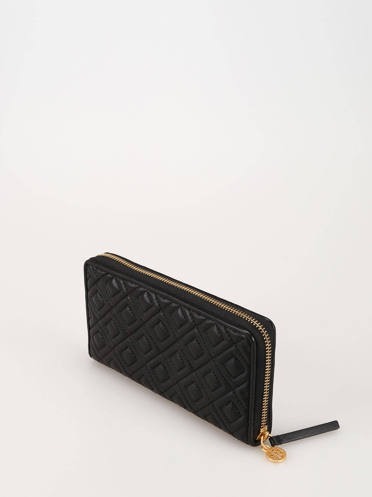 Wallets & purses Tory Burch - Fleming black quilted leather medium