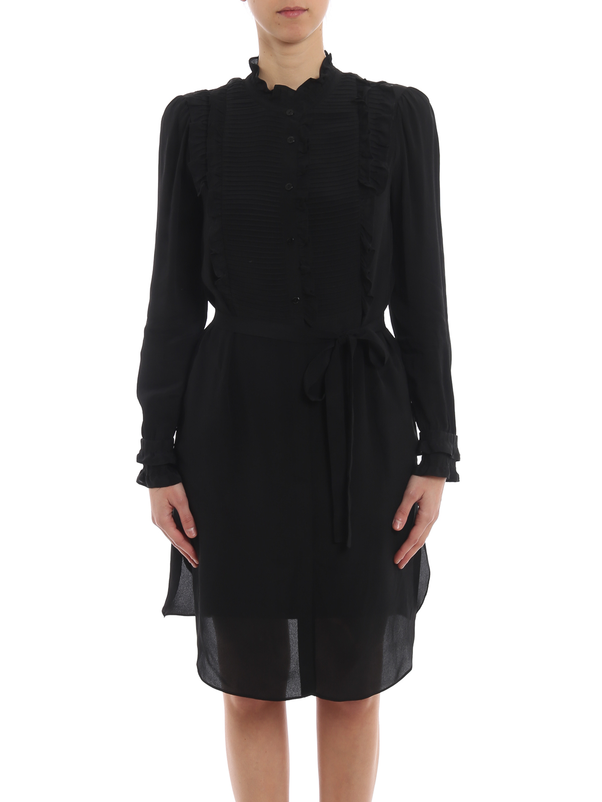 black dress party makeup White/Black Asymmetrical Ruched T-Shirt Dress – PinkBlush main image 1
