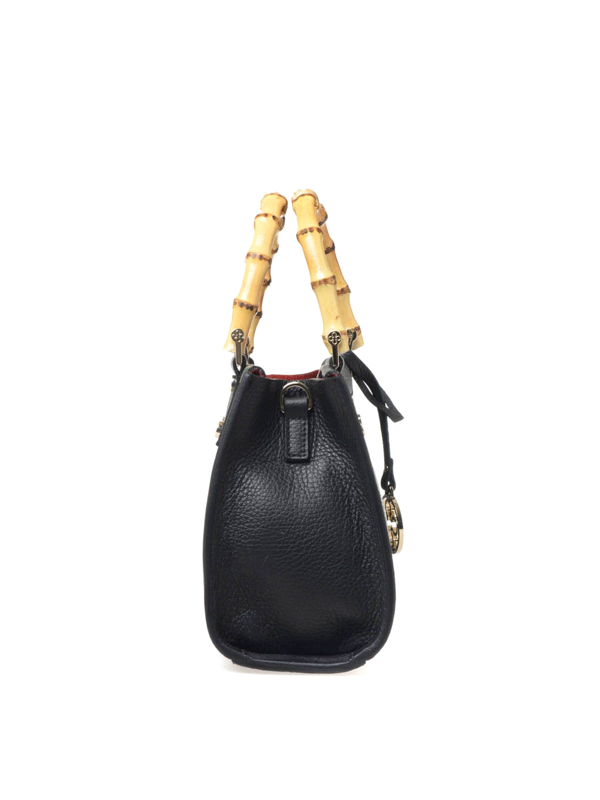 V°73 Venezia Bamboo SS tote - Black|N6401NEWVENEZIABAMBOOSSBL