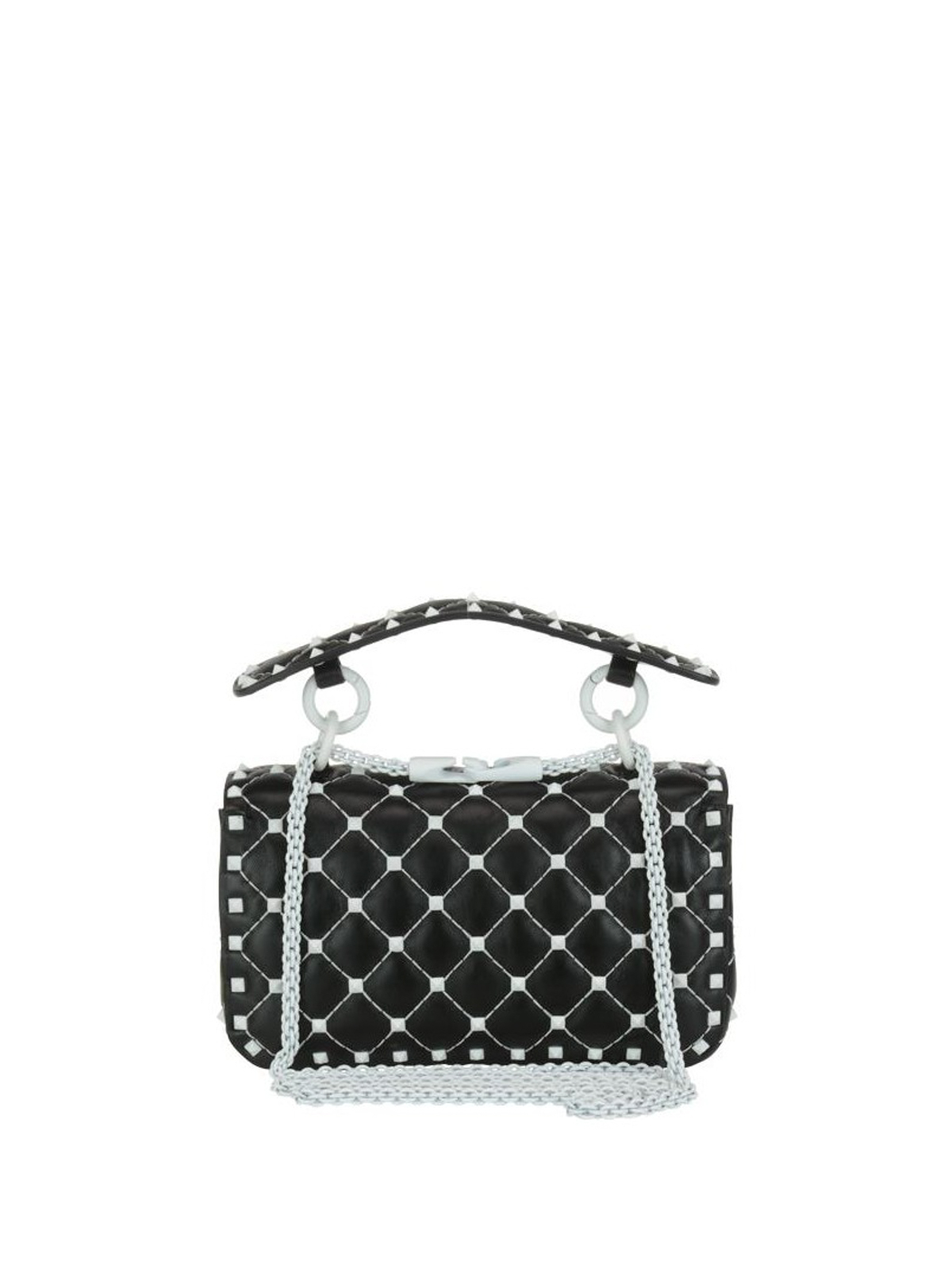 VALENTINO Free Rockstud Spike Leather Crossbody Belt Bag Black