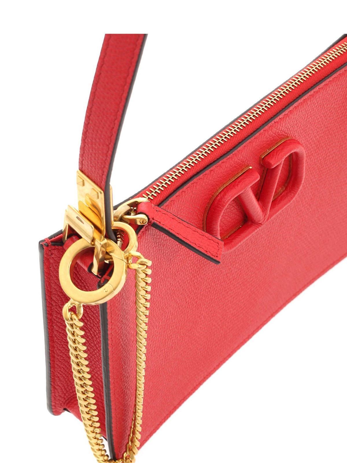 Cross body bags Valentino Garavani - Mini pouch bag in red