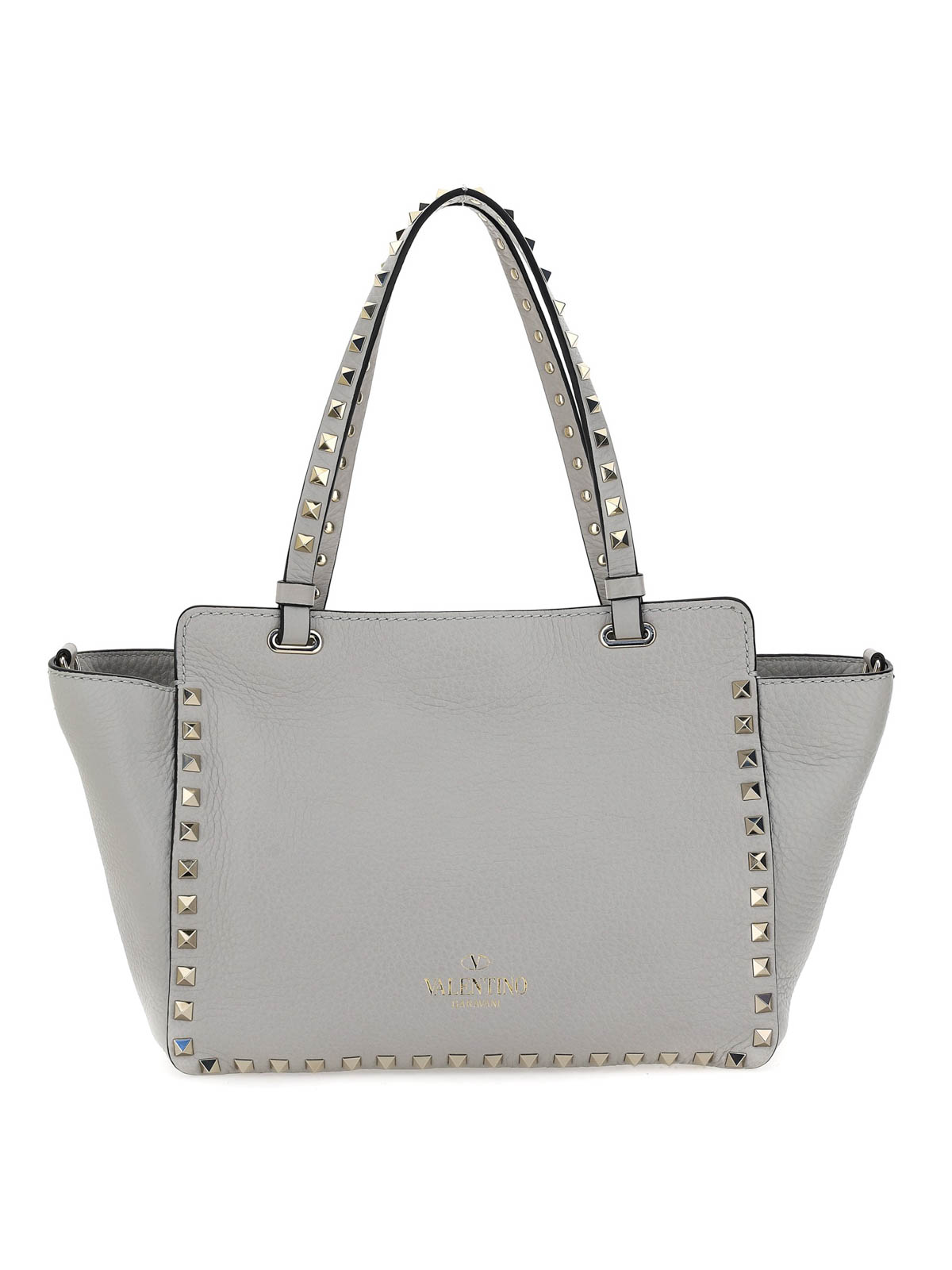 Valentino Garavani Rockstud small tote - Grey | UW2B0037VSFML8