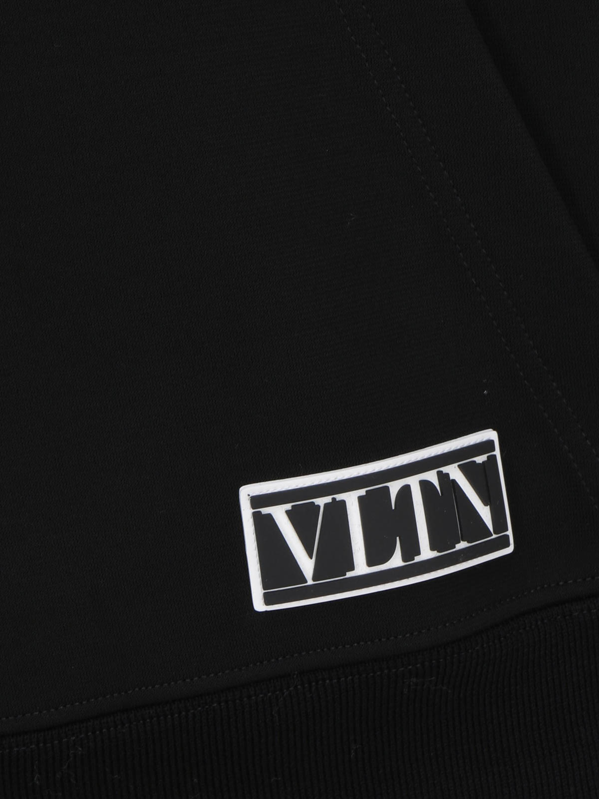 Valentino Garavani Black hoodie Black Men UV0MF15P6VL0NO