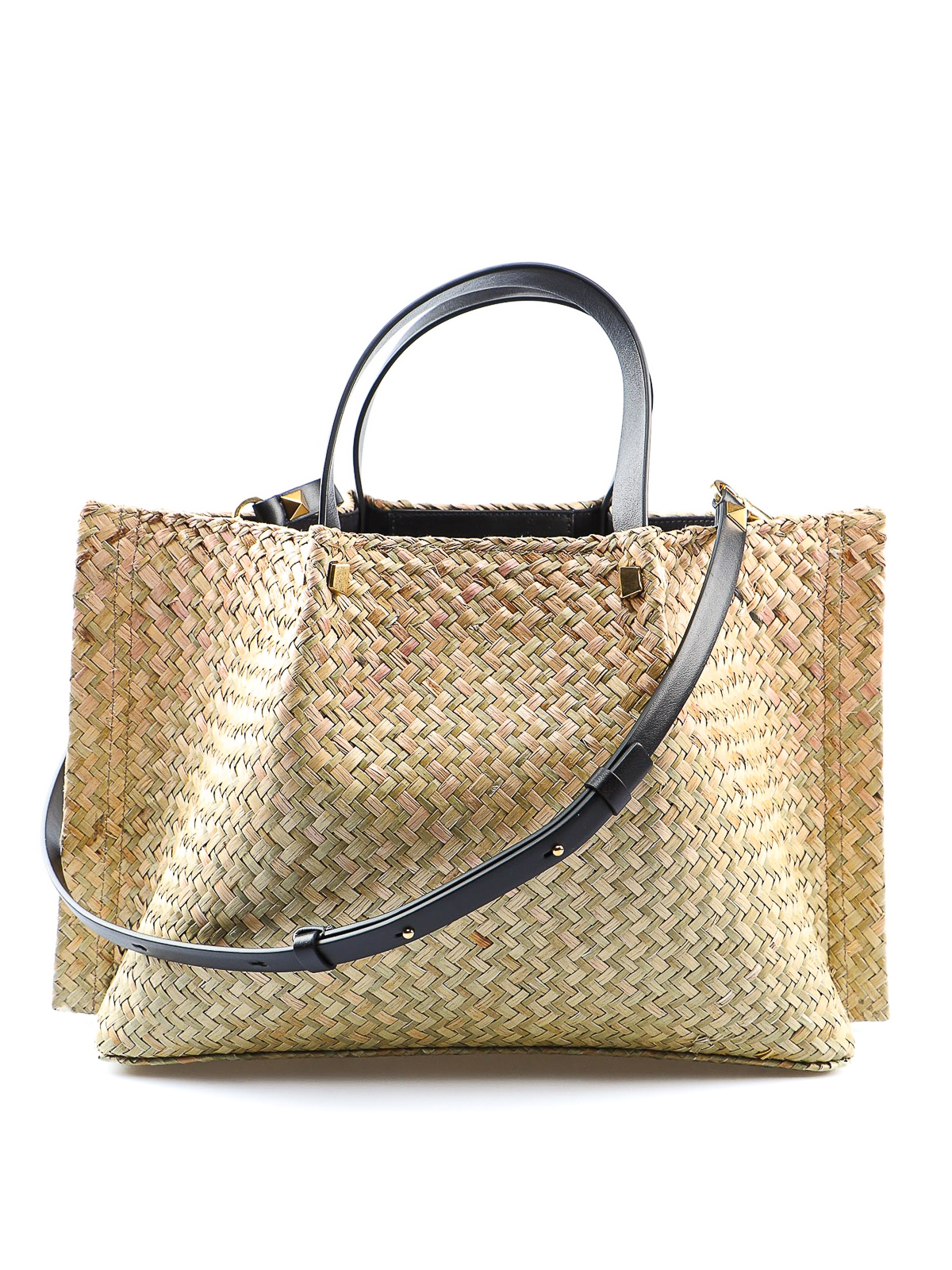 Medium v logo leather tote bag - Valentino Garavani - Women