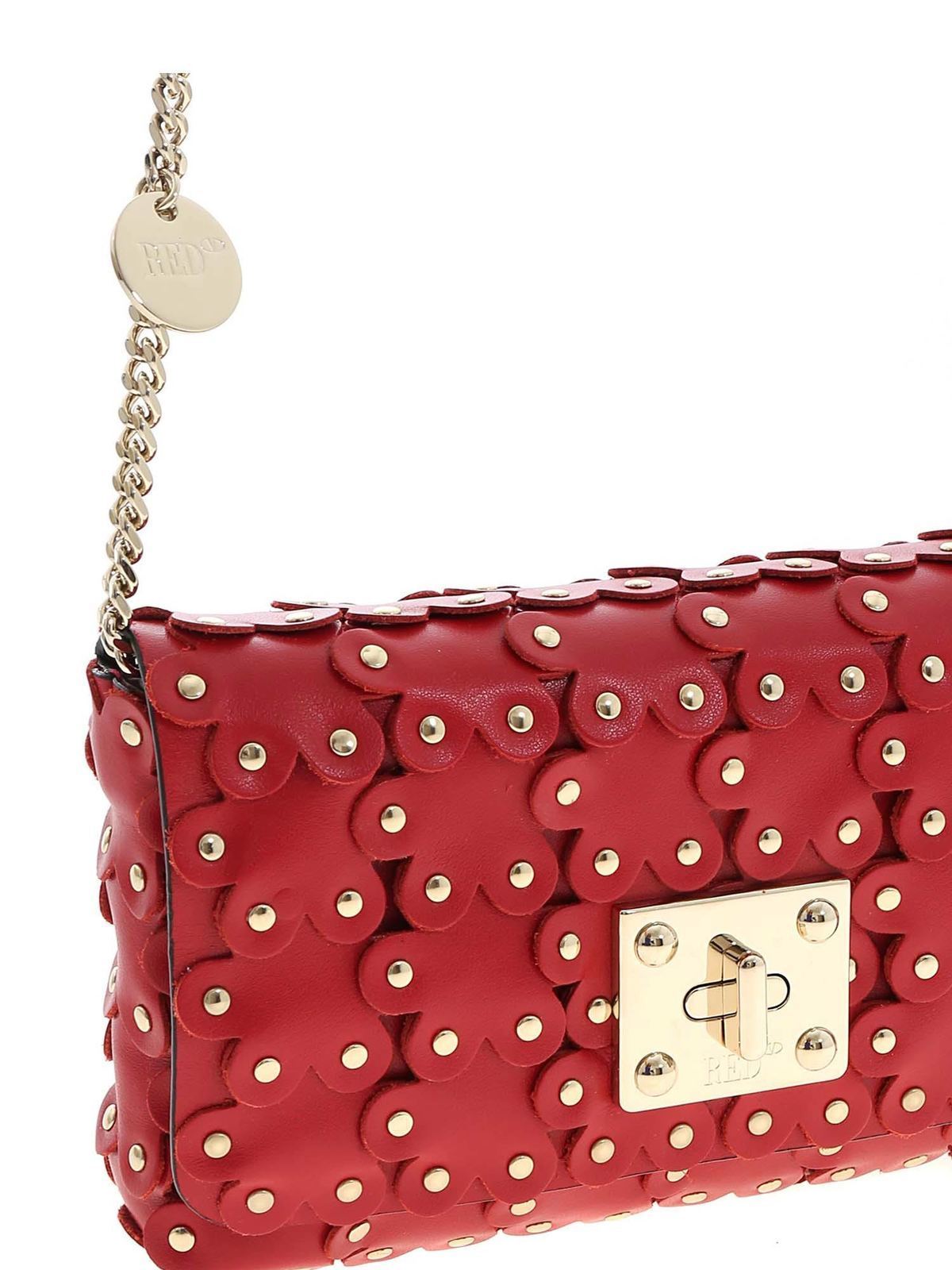 Cross body bags Valentino Red Flower Puzzle shoulder in red