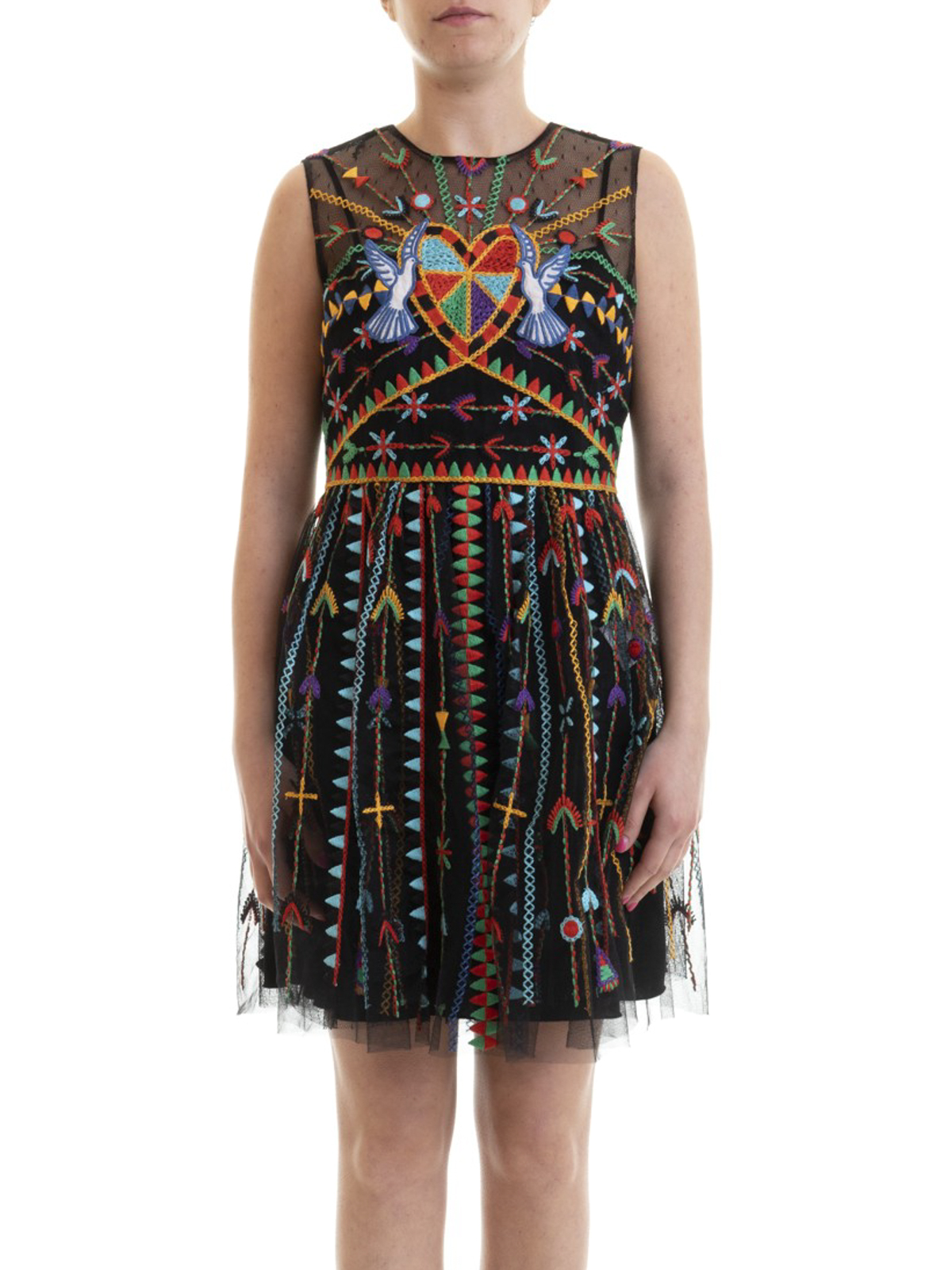green emerald velvet dress RED VALENTINO