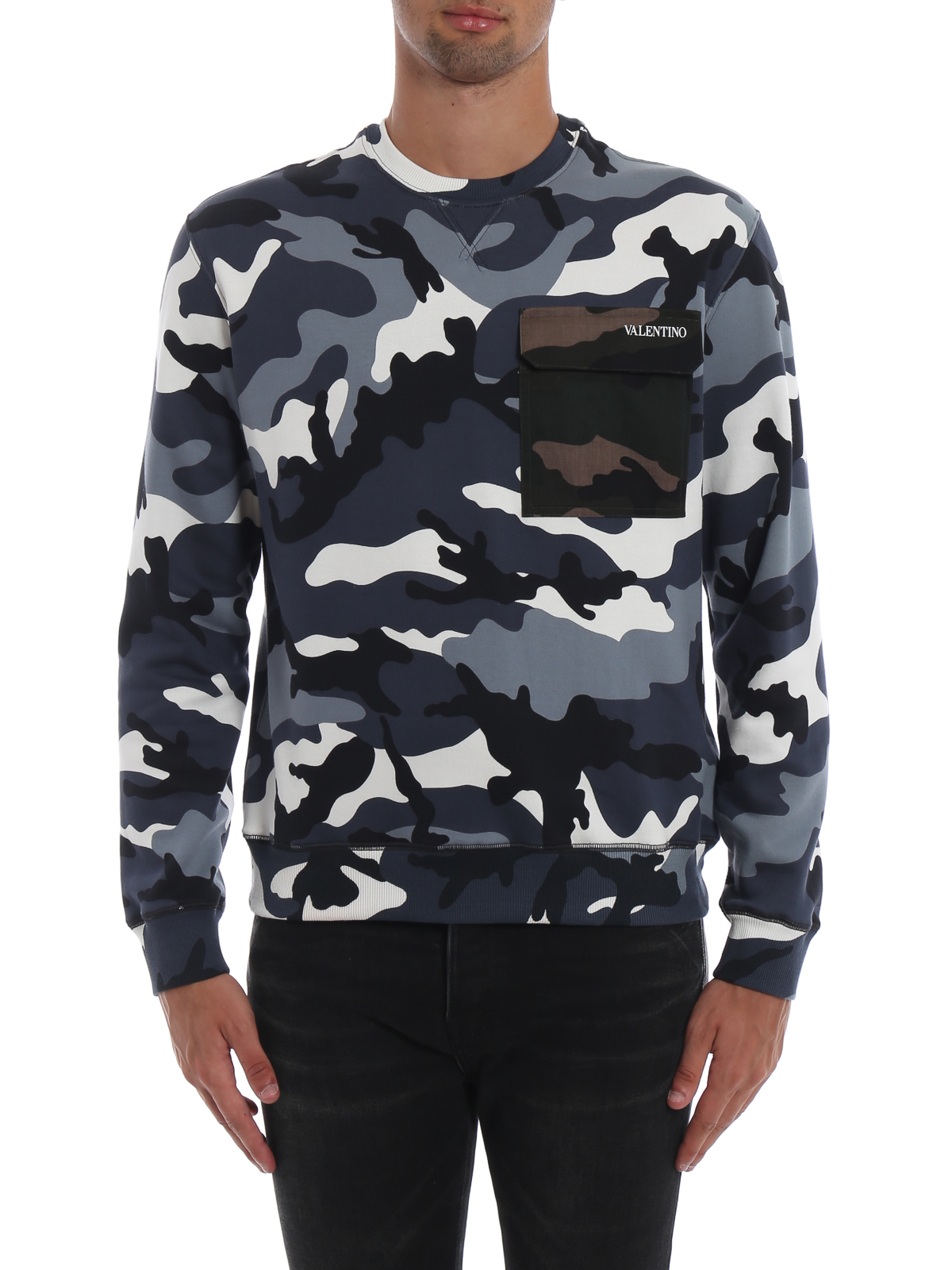 Sweatshirts & Sweaters Valentino - Camu patch pocket - QV3MF11E3LYF67