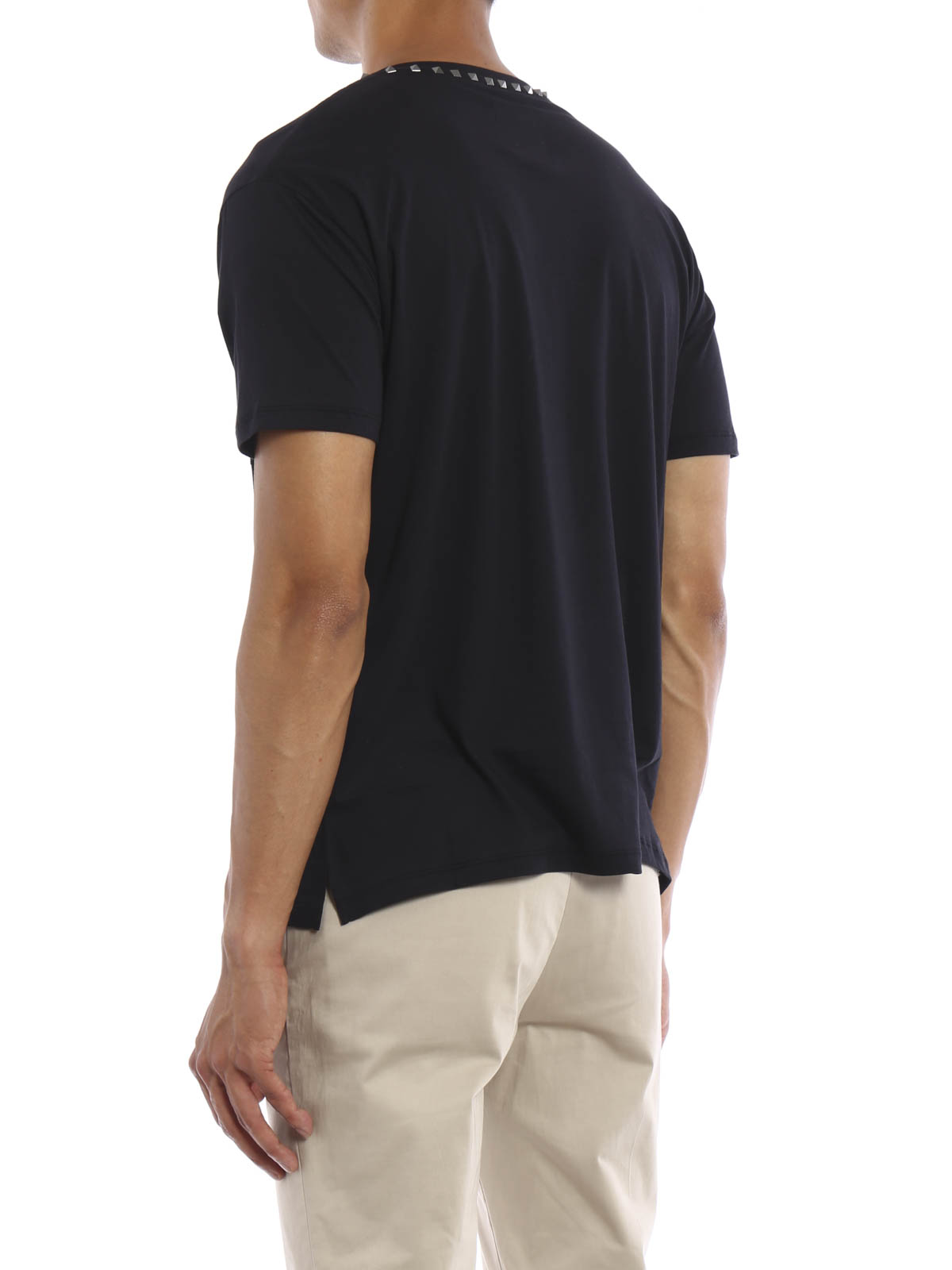 valentino studs T shirt スタッズ archive Valentino Garavani 09. Rockstud Untitled T-shirt|LV0MG06S3TU013