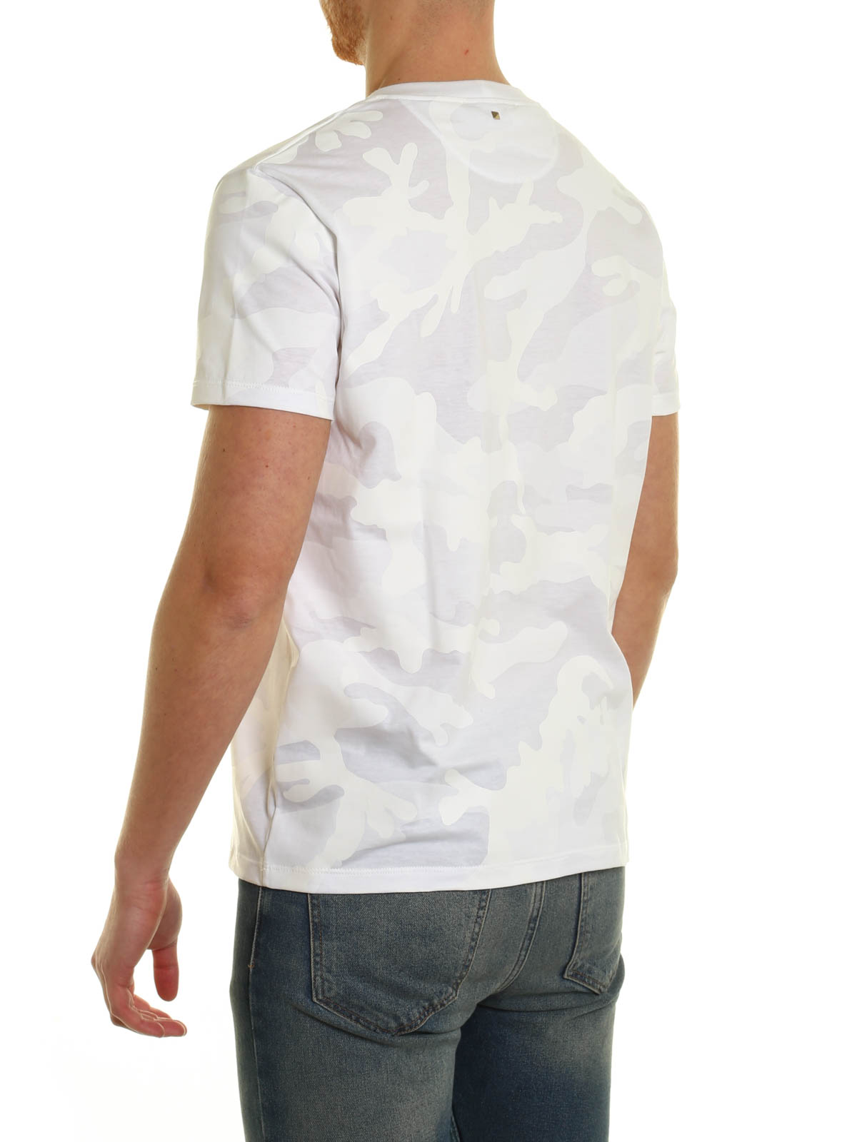 Derved tømmerflåde Sanktion T-shirts Valentino - Camouflage print T-shirt - MV3MG00W3MBF99