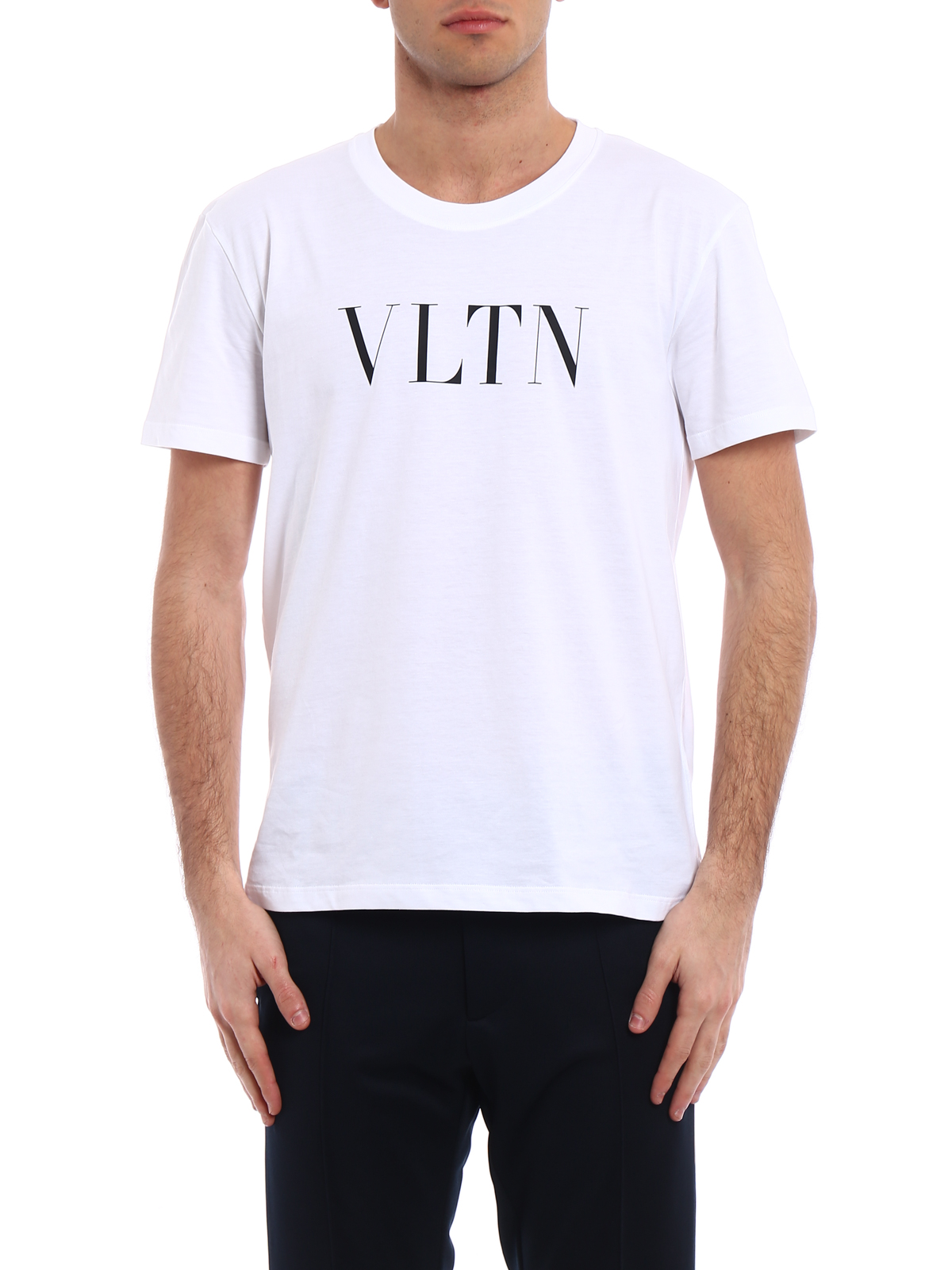 Kano Beundringsværdig arve T-shirts Valentino - VLTN print jersey T-shirt - PV0MG10V3LEA01