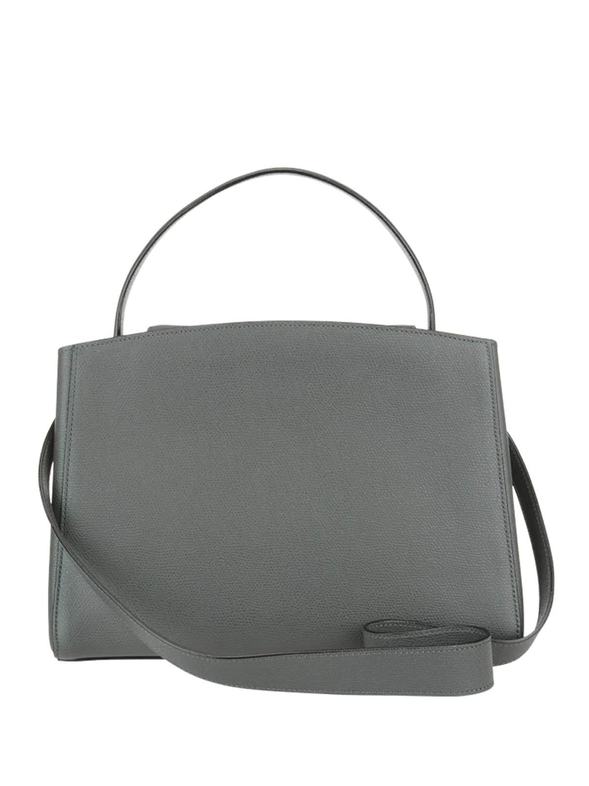 Valextra Brera Micro Top Handle Bag Bag in Black