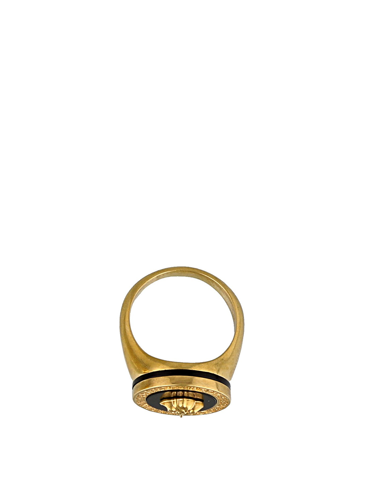 Medusa ring Versace Black size I ½ UK in Metal - 30987822