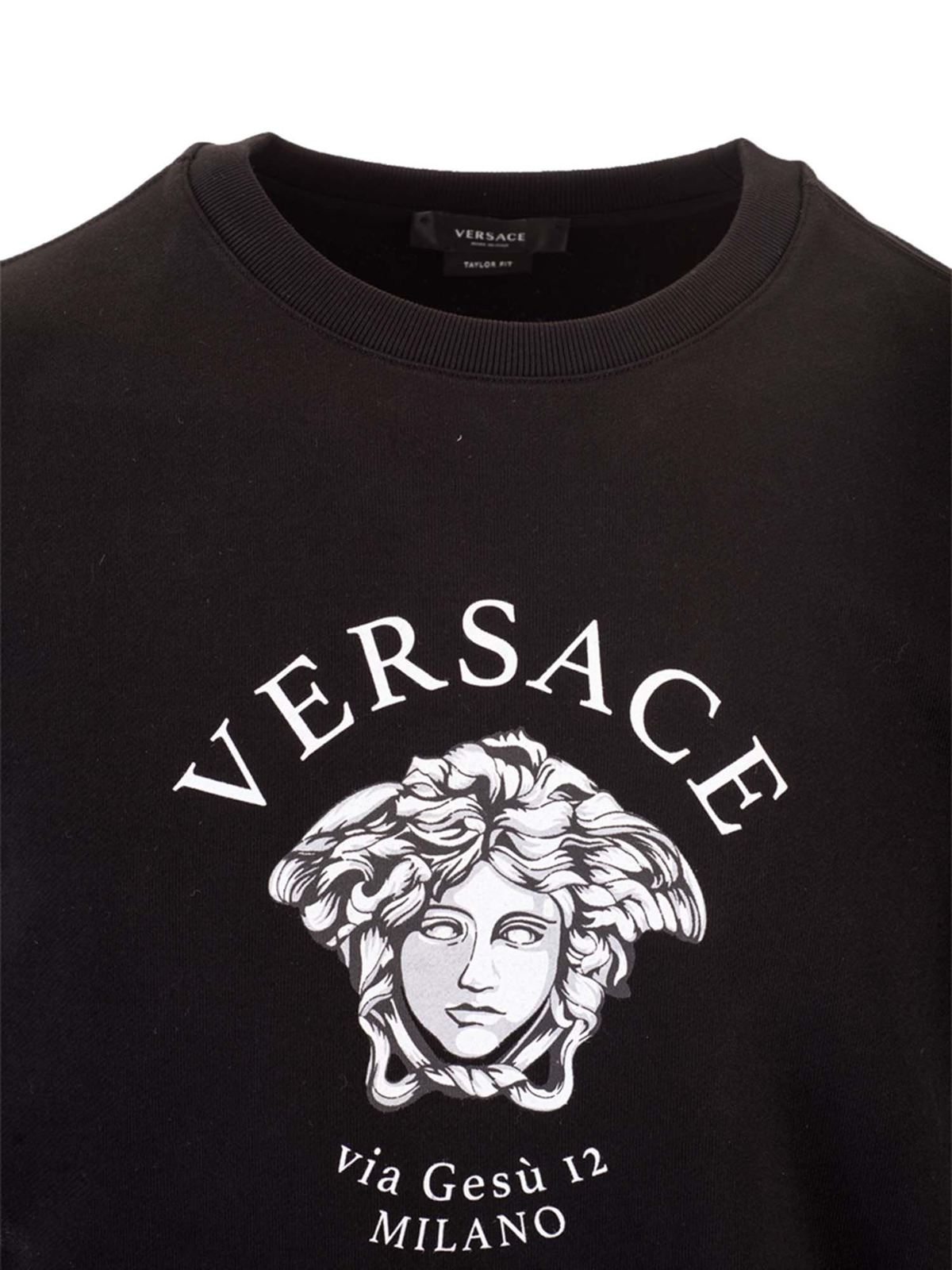 Versace Medusa sweatshirt in black Black A88693A231242A1008