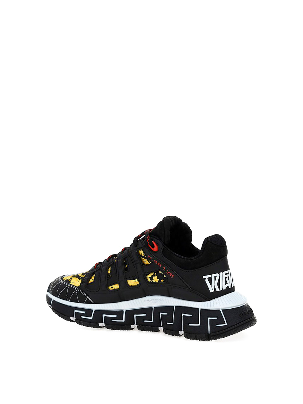 Shop Versace Trigreca Sneakers In Negro