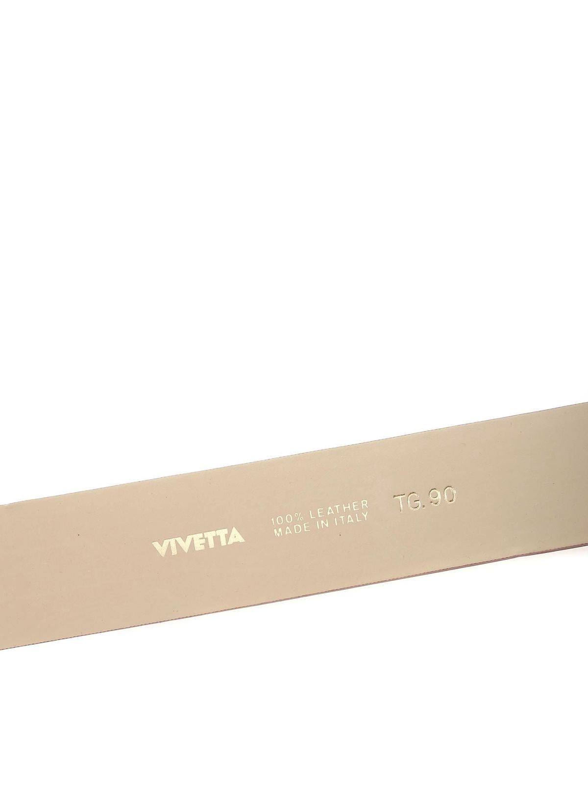 Shop Vivetta Brown Belt With Baroque Effect Buckle