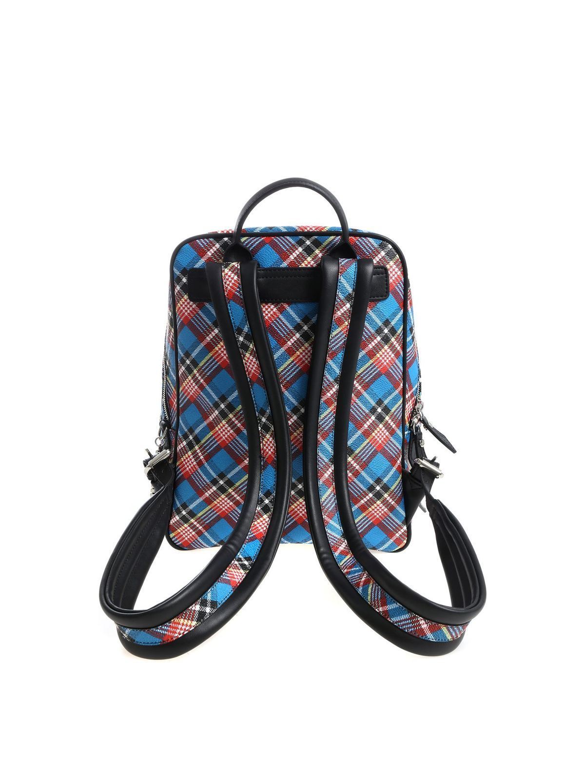 Vivienne Westwood Anglomania ■ SHUKA TARTAN 2wayバッグ PVC ブルー バッグ / バック / BAG / 鞄 / カバン ブランド  [0990009727]