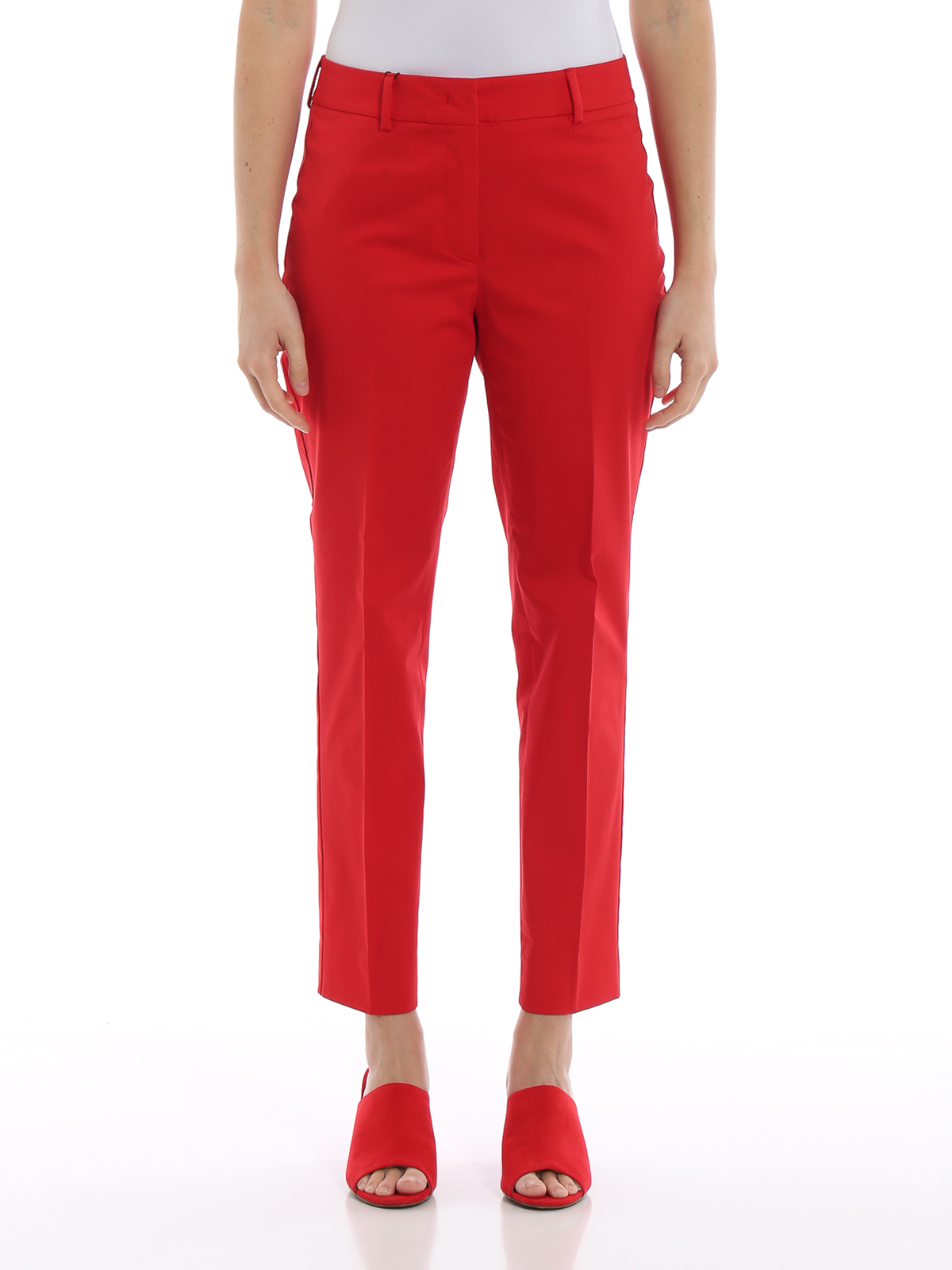 Cigarette pants with belt Color red - RESERVED - 0499I-33X