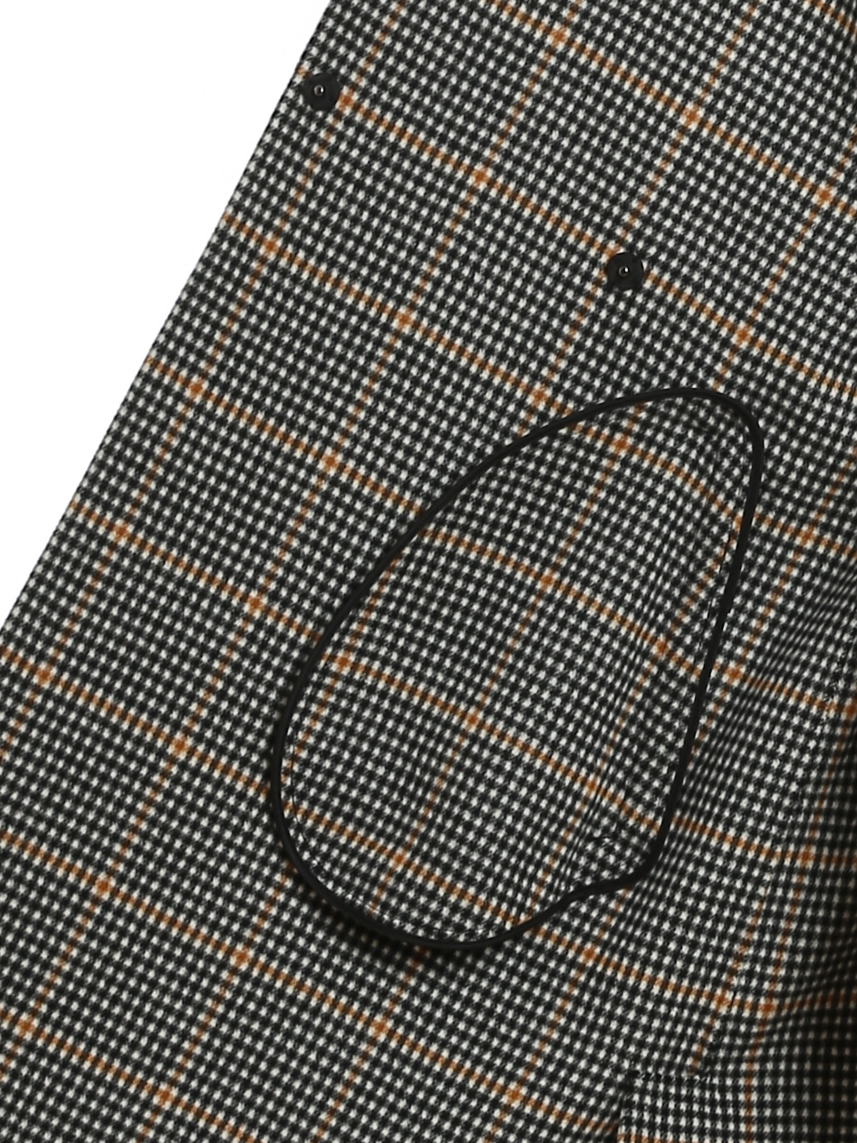 Aldo check pattern wool blend coat