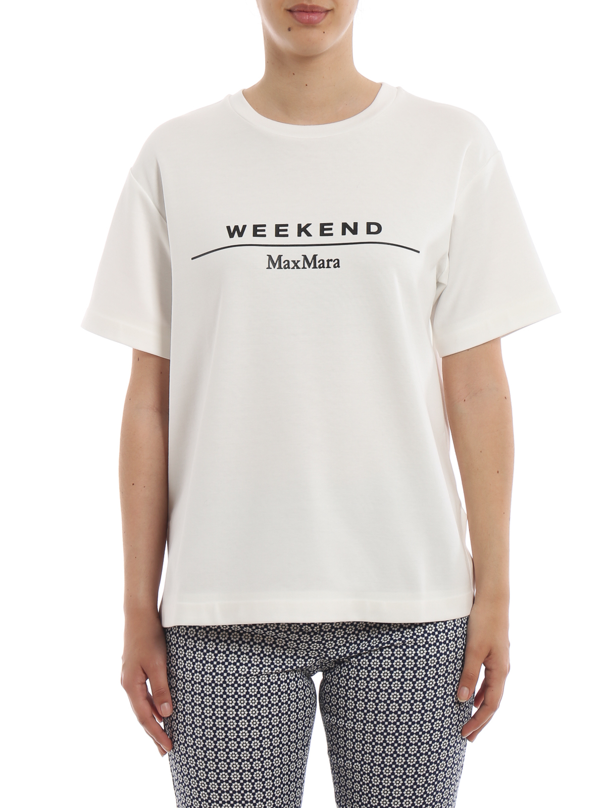 T shirts Weekend Max Mara Oliato logo lettering T shirt